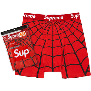 Supreme Hanes Spider-Man Boxer Briefs (2 Pack) 'Red'