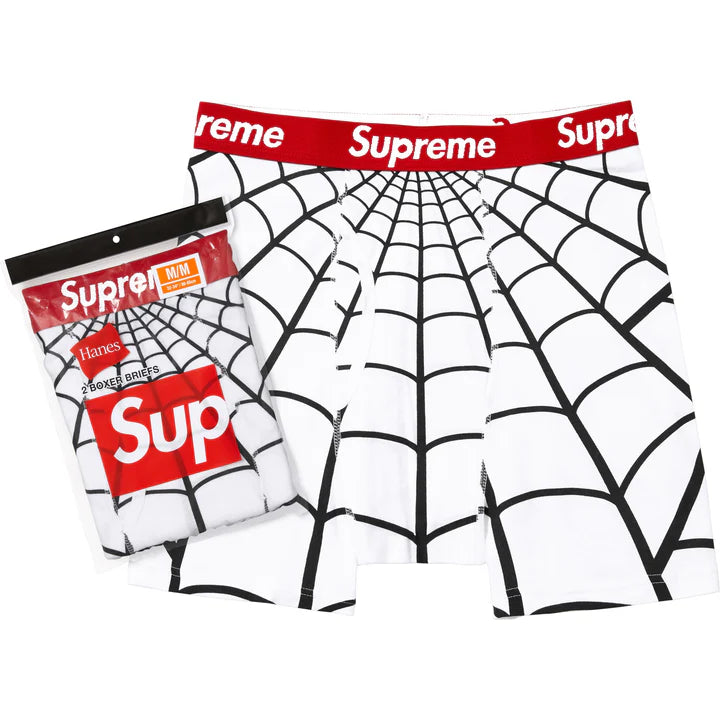 Supreme Hanes Spider-Man Boxer Briefs (2 Pack) 'White'