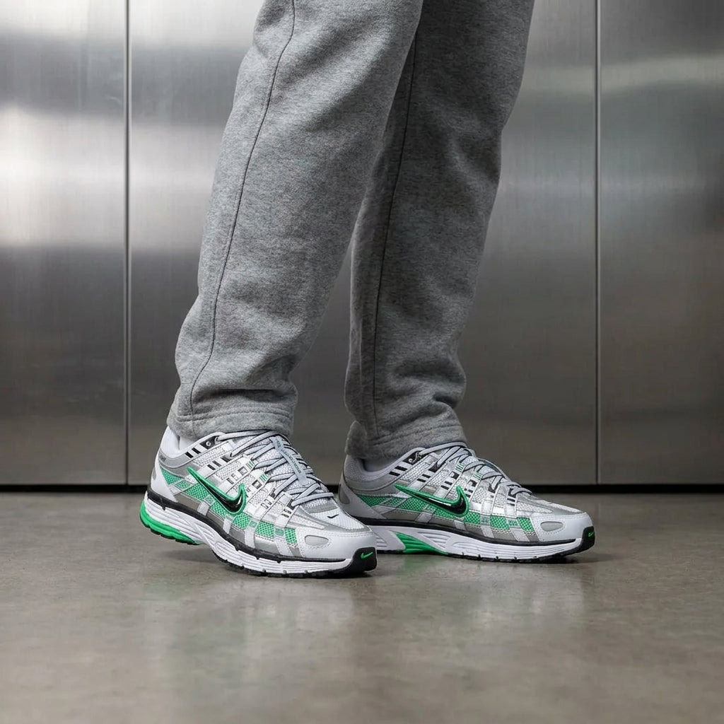 Nike P-6000 'Metallic Silver Spring Green'