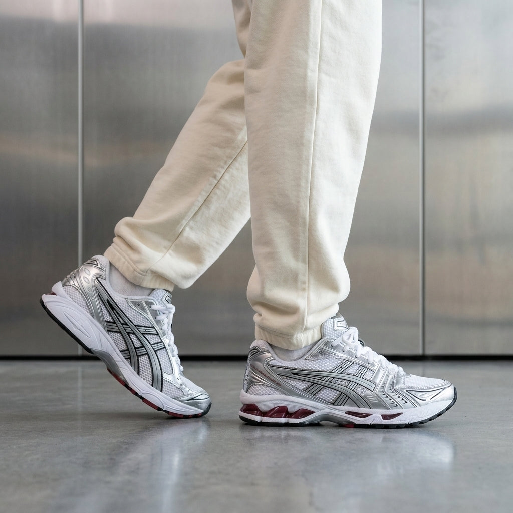 ASICS Gel-Kayano 14 White Pure Silver trainers, image 2 of 4