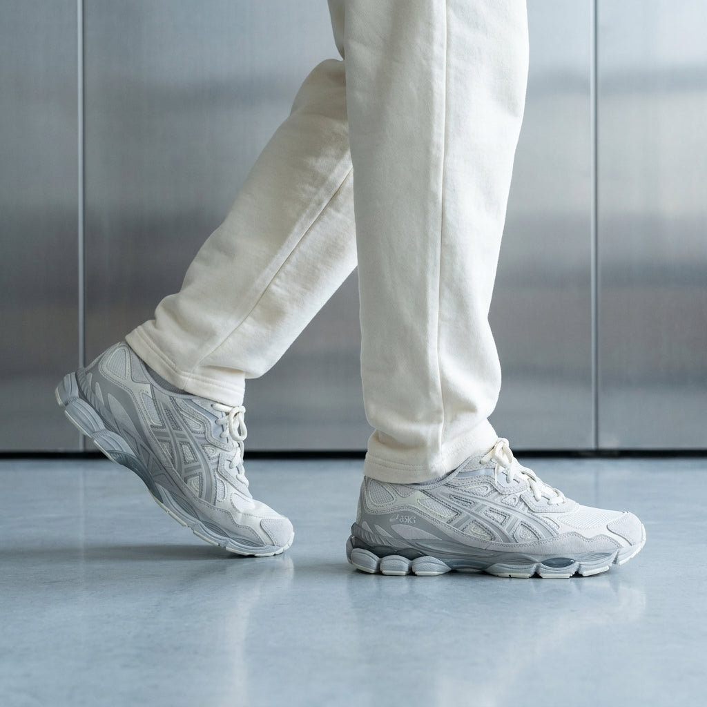 ASICS Gel-NYC Cream Grey trainers, image 2 of 4