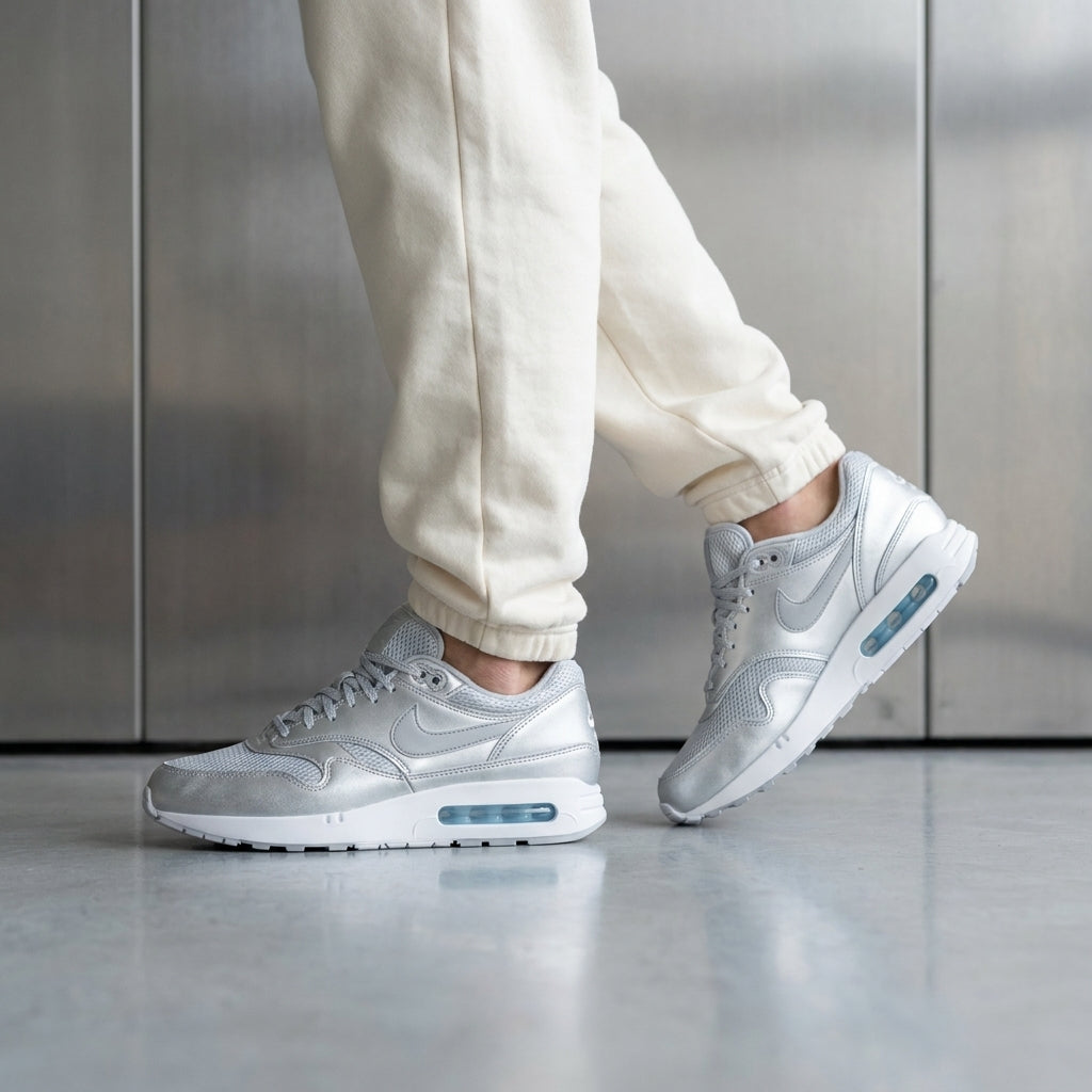 Nike Air Max 1 86 Metallic Silver trainers, image 2 of 4