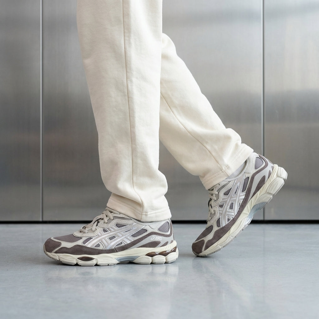 ASICS Gel-NYC Cocoa Powder Silver trainers, image 2 of 4