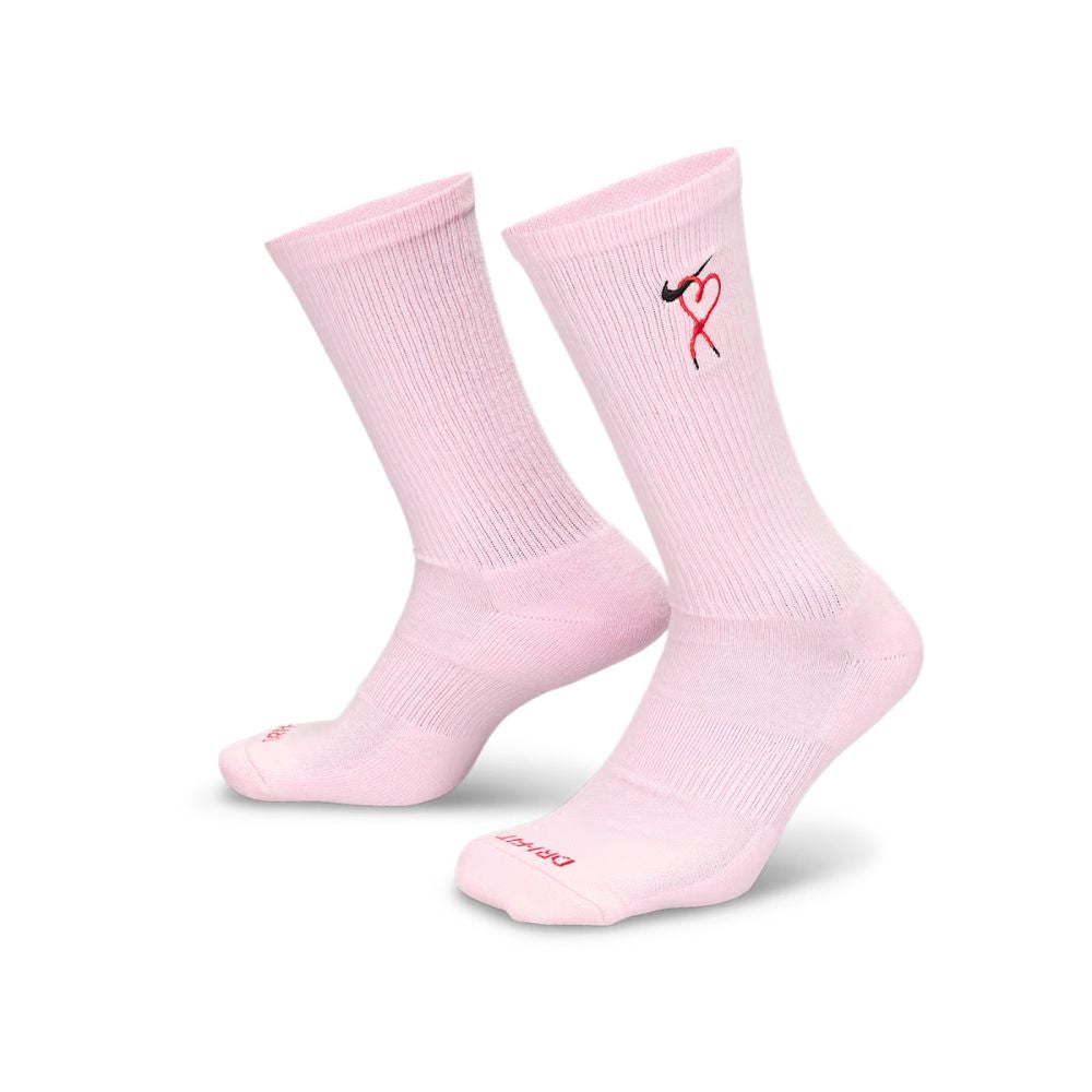 Nike Everyday Plus Cushioned Heart Crew Socks (1 Pair) – UK 2-5