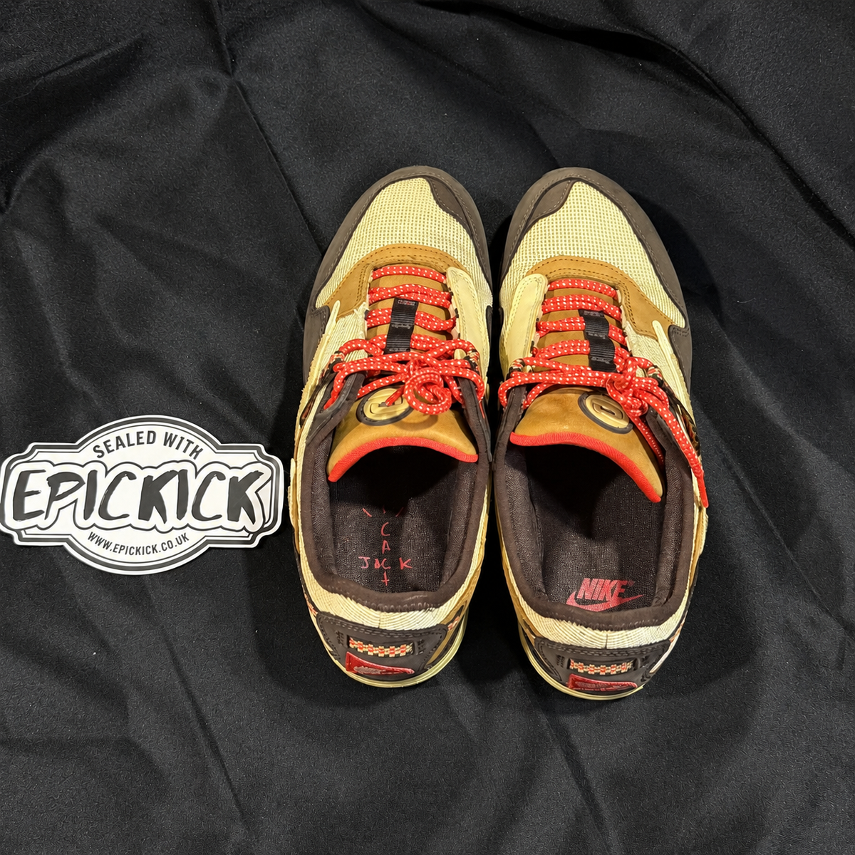 PRE-LOVED | Travis Scott x Nike Air Max 1 'Baroque Brown' – UK 7.5