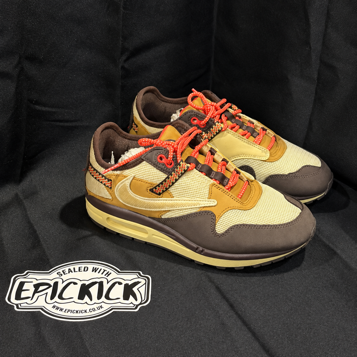 PRE-LOVED | Travis Scott x Nike Air Max 1 'Baroque Brown' – UK 7.5