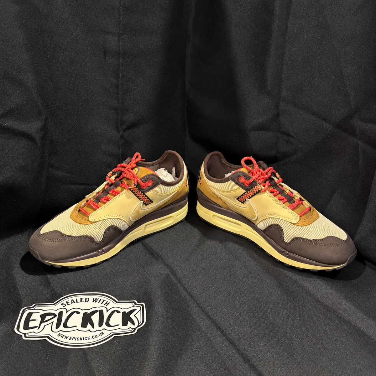 PRE-LOVED | Travis Scott x Nike Air Max 1 'Baroque Brown' – UK 7.5