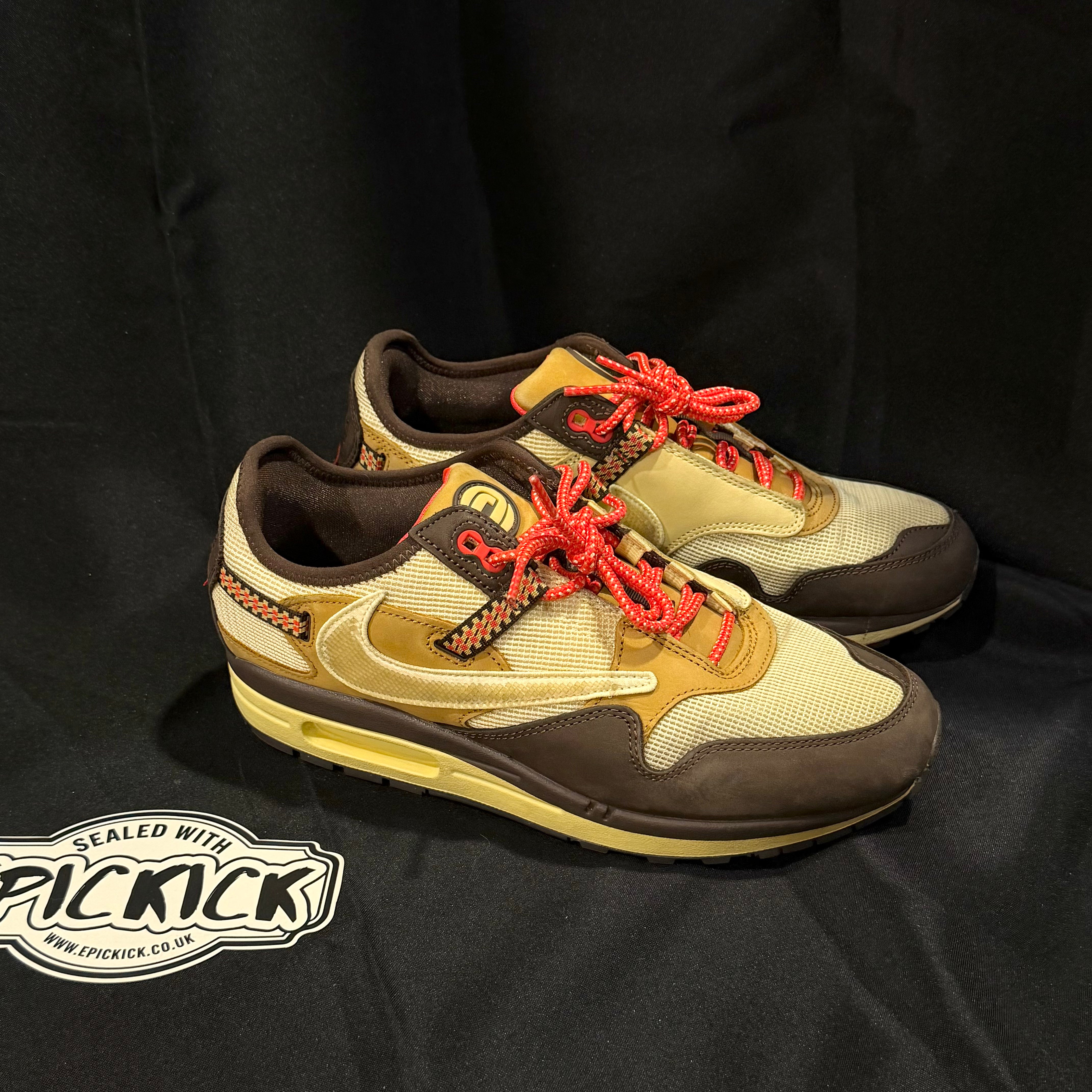 PRE-LOVED | Travis Scott x Nike Air Max 1 'Baroque Brown' – UK 9