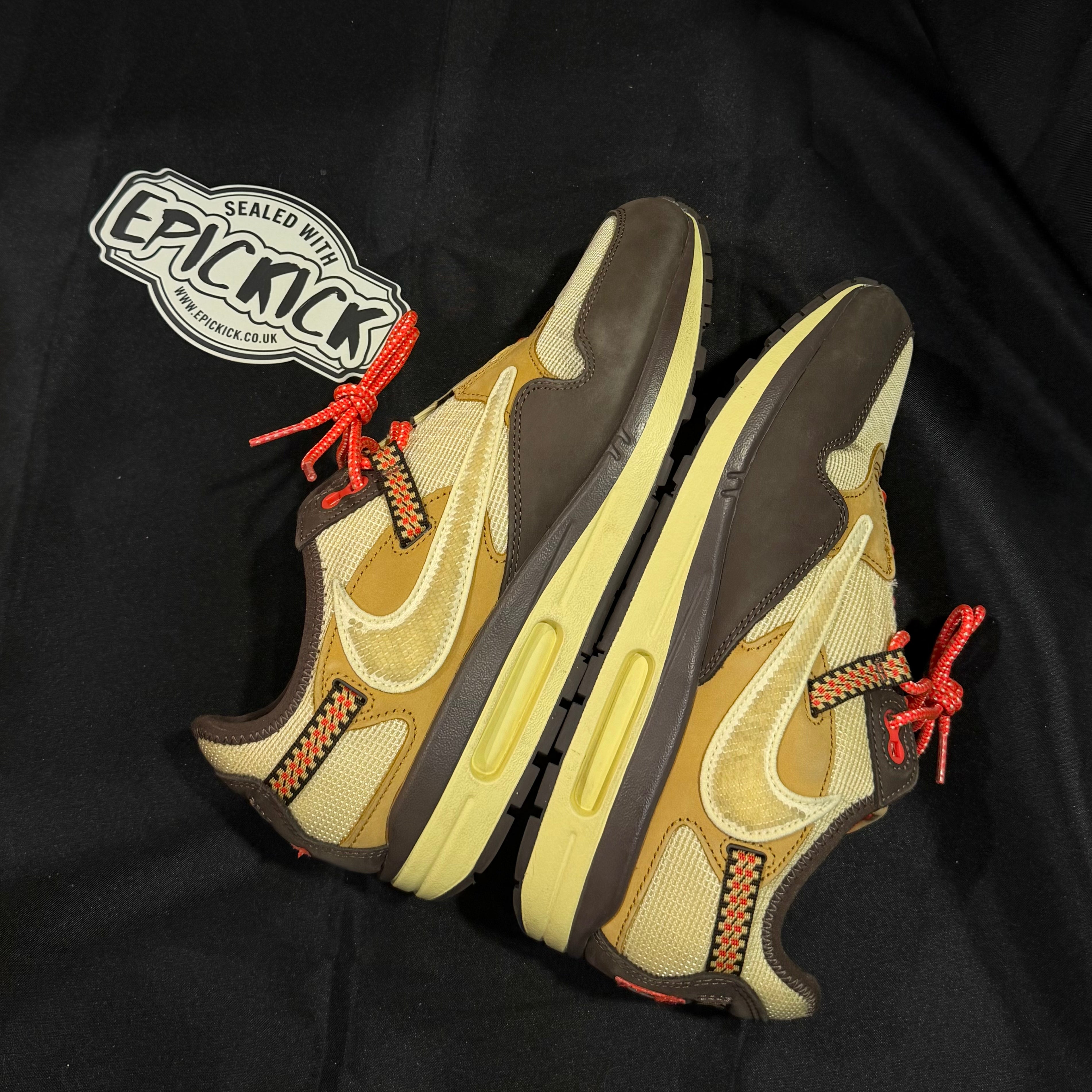 PRE-LOVED | Travis Scott x Nike Air Max 1 'Baroque Brown' – UK 9