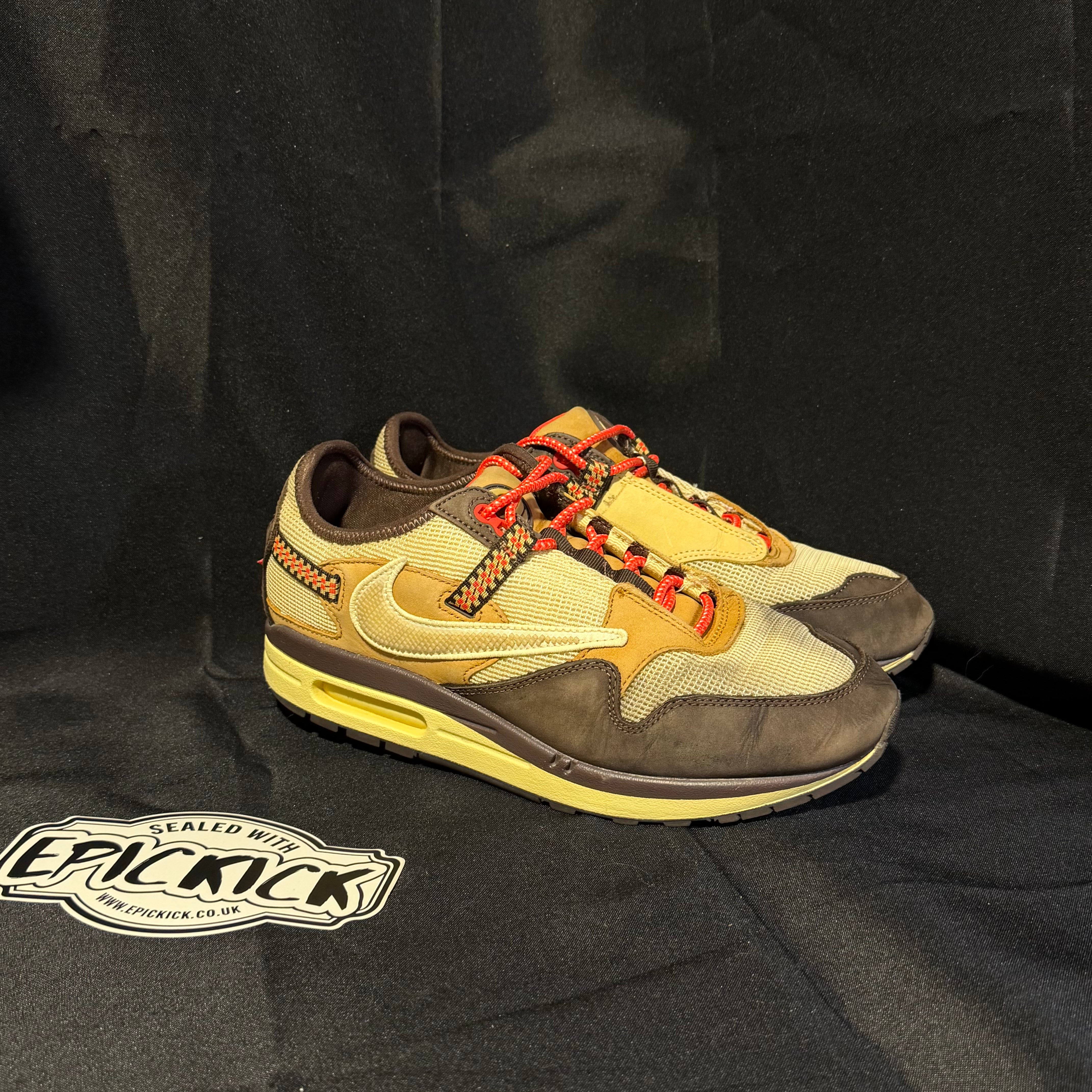 PRE-LOVED | Travis Scott x Nike Air Max 1 'Baroque Brown' – UK 8