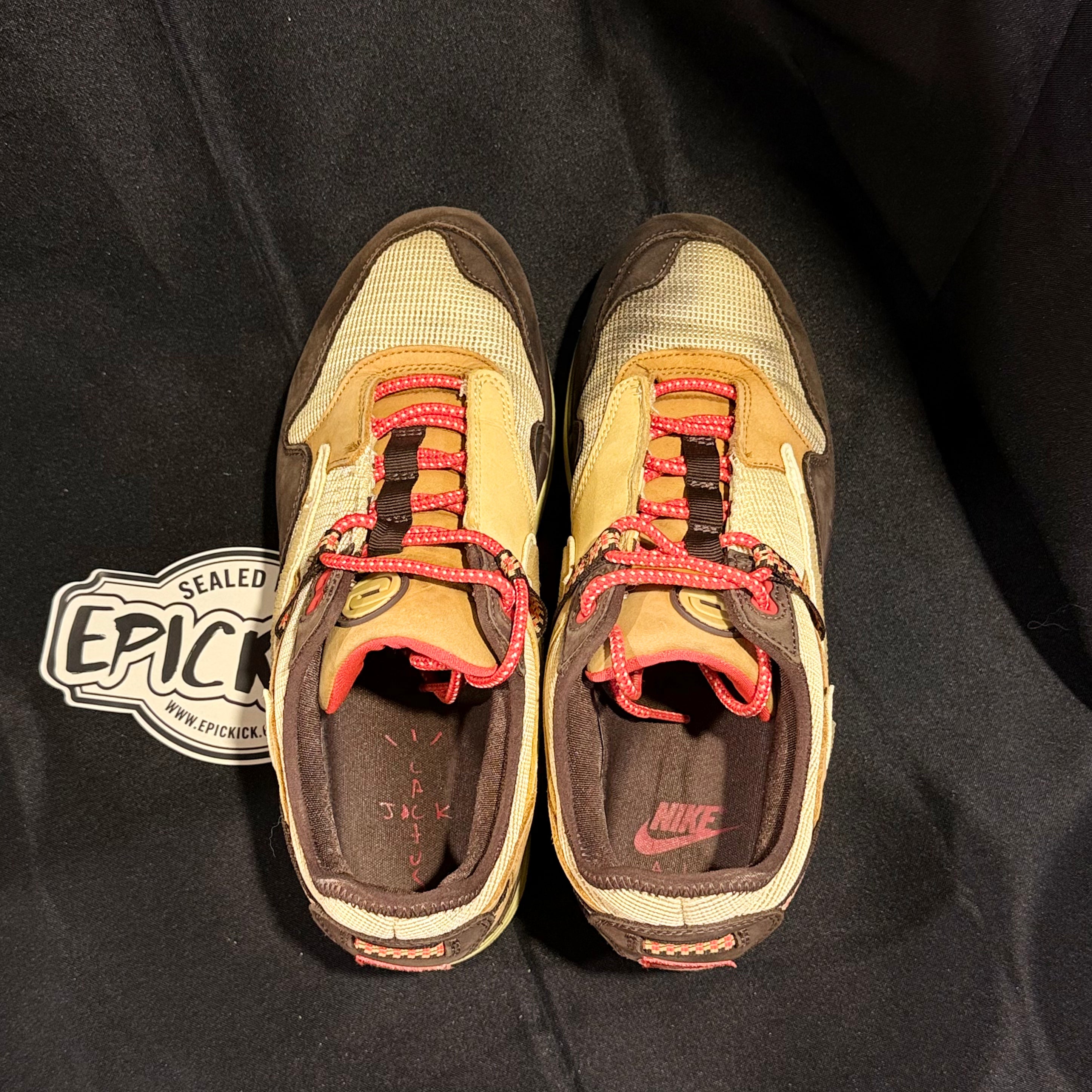 PRE-LOVED | Travis Scott x Nike Air Max 1 'Baroque Brown' – UK 8