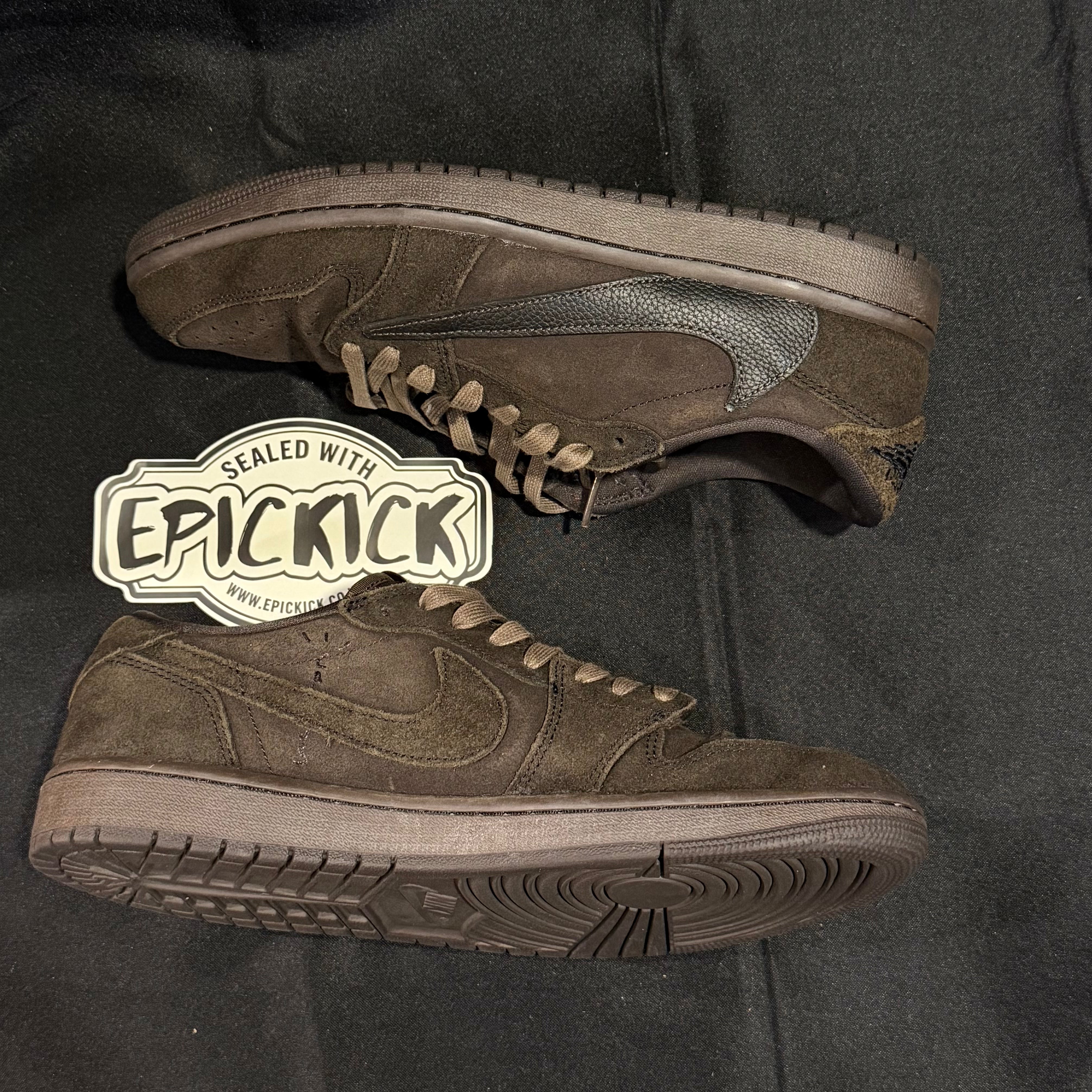 PRE-LOVED | Travis Scott x Air Jordan 1 Low OG SP 'Velvet Brown' – UK 8.5
