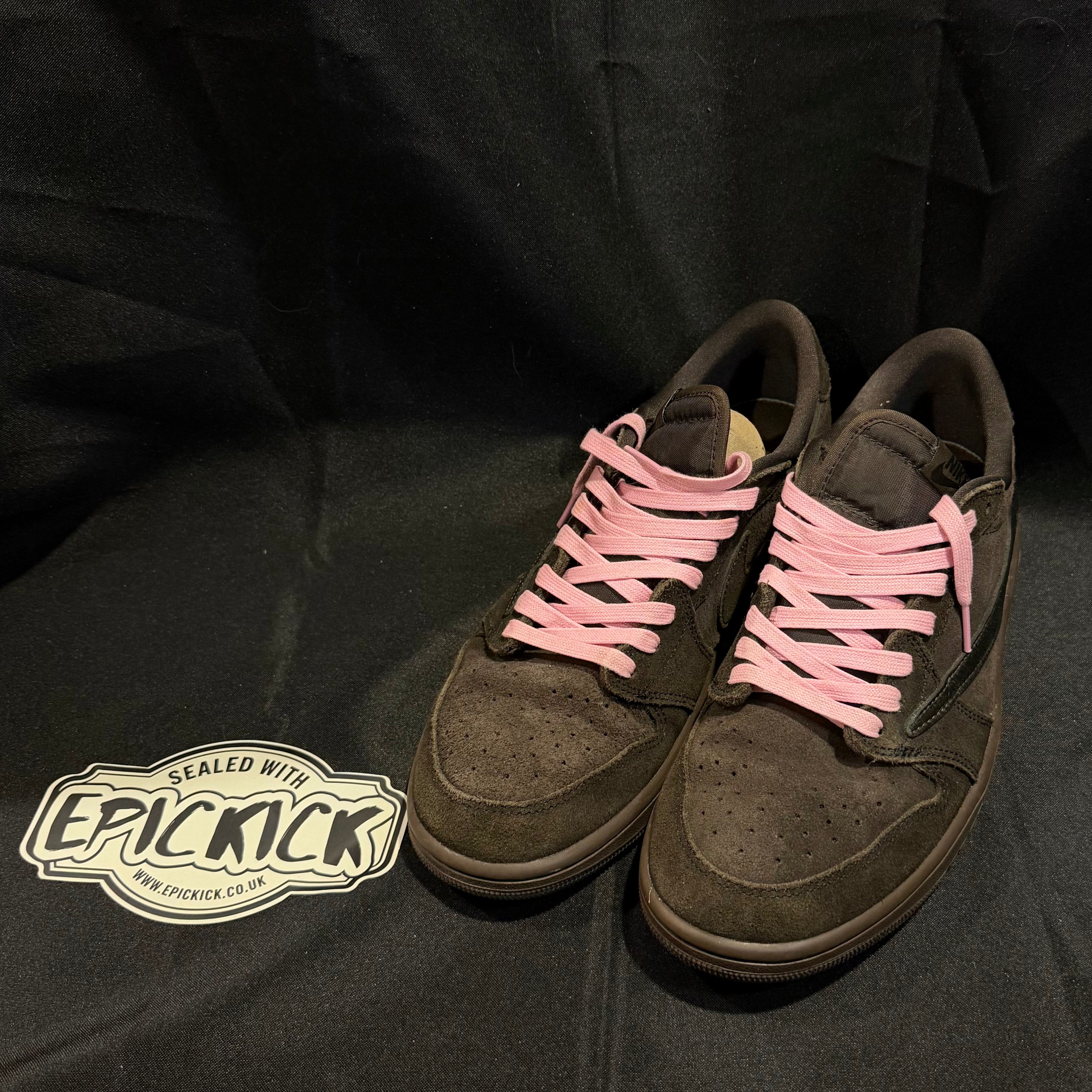 PRE-LOVED | Travis Scott x Air Jordan 1 Low OG SP 'Velvet Brown' – UK 9.5
