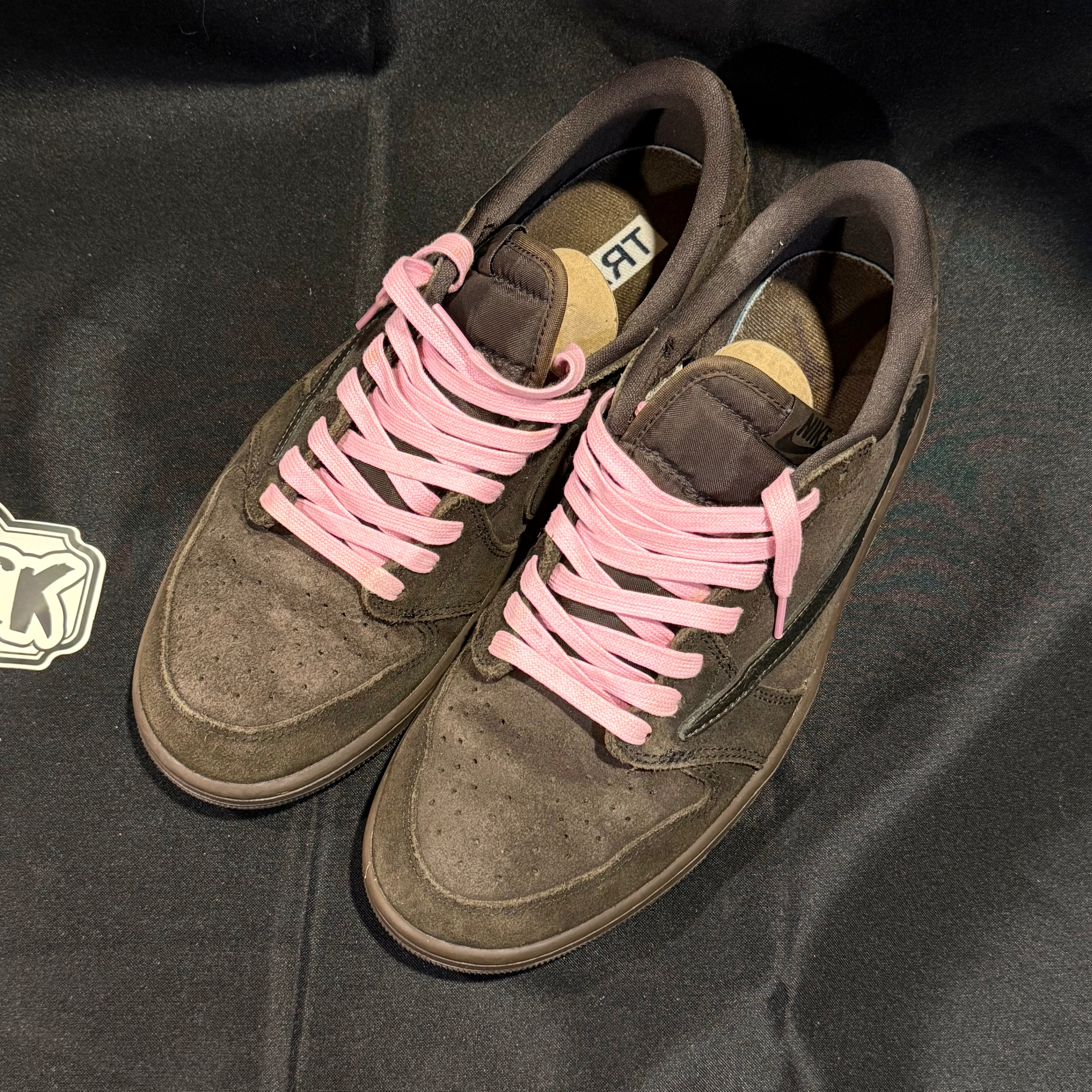 PRE-LOVED | Travis Scott x Air Jordan 1 Low OG SP 'Velvet Brown' – UK 9.5