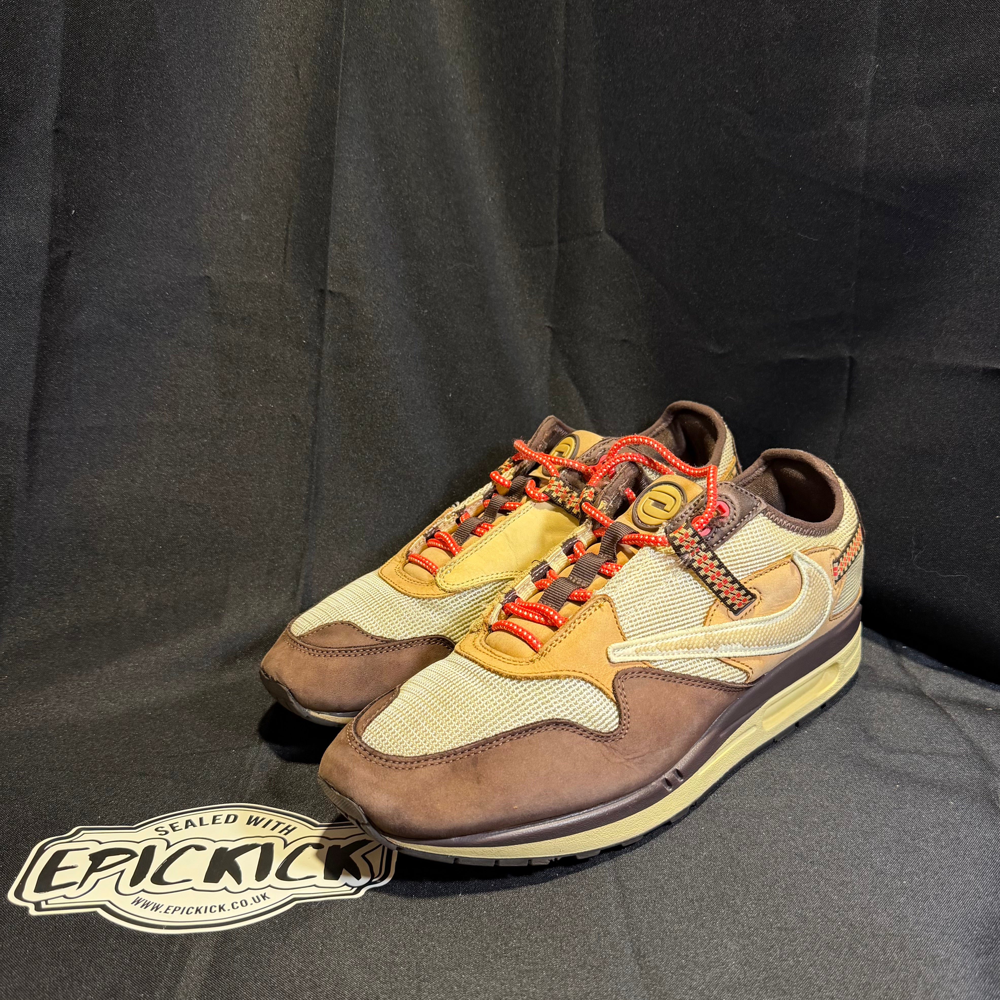 PRE-LOVED | Travis Scott x Nike Air Max 1 'Baroque Brown' – UK 11