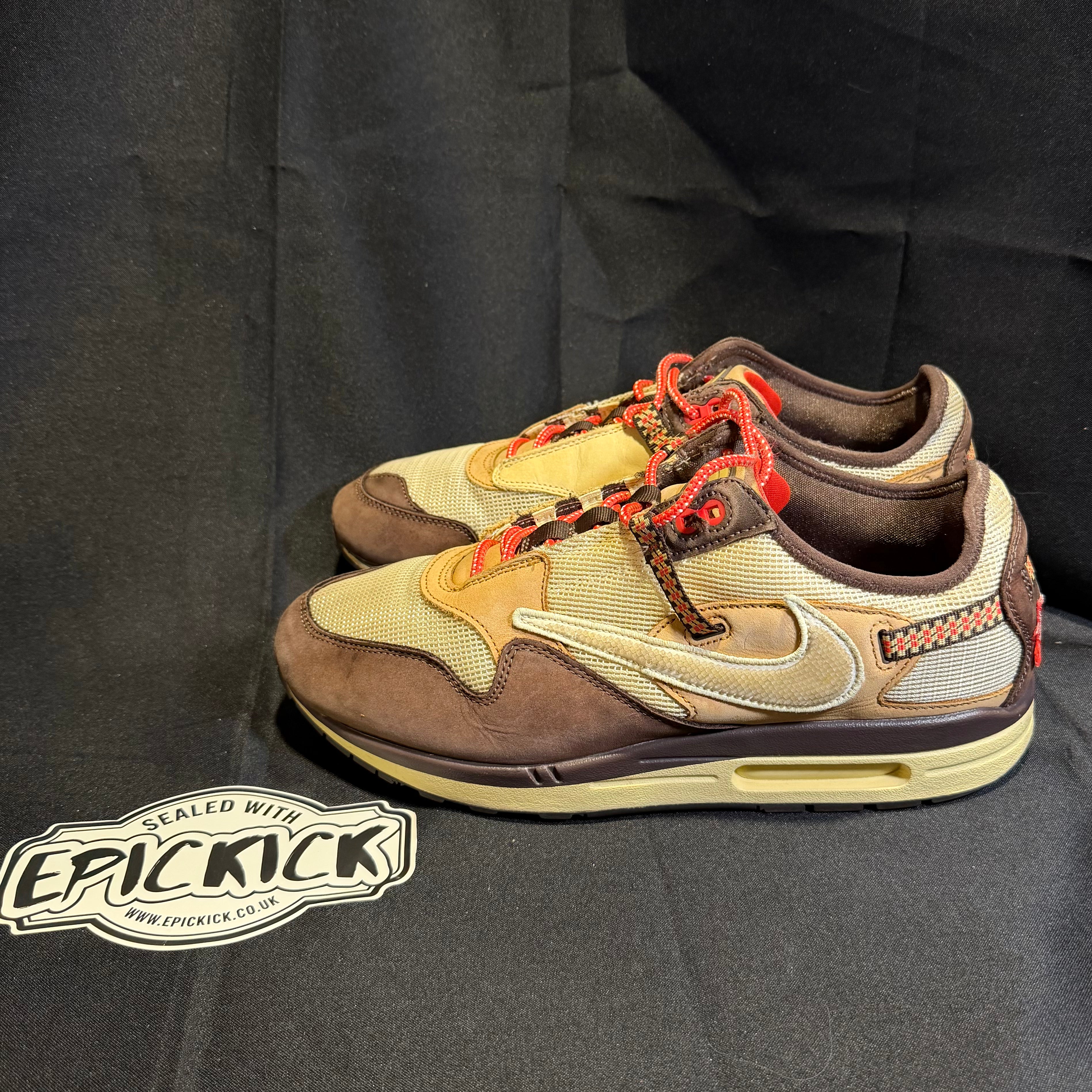PRE-LOVED | Travis Scott x Nike Air Max 1 'Baroque Brown' – UK 11