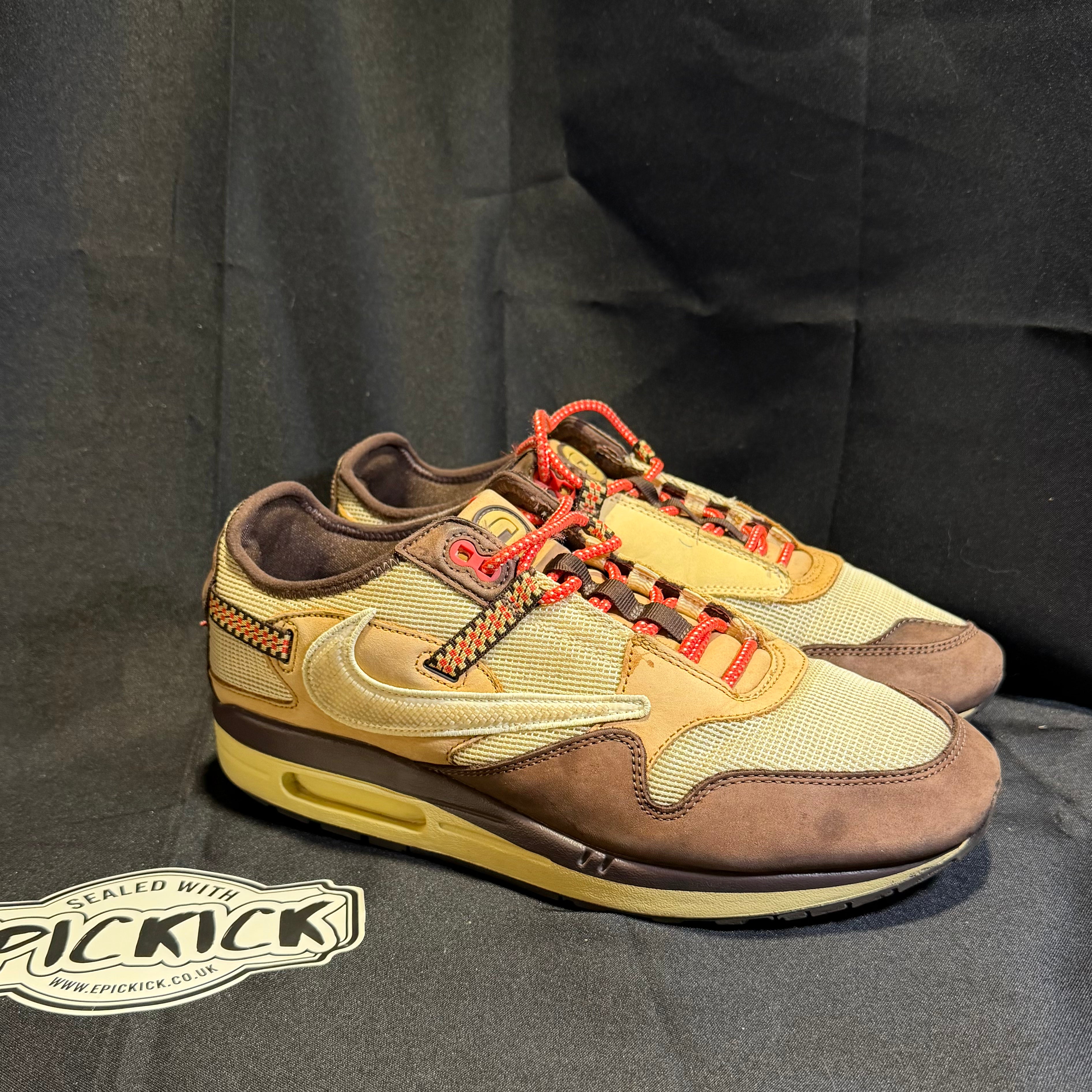 PRE-LOVED | Travis Scott x Nike Air Max 1 'Baroque Brown' – UK 11