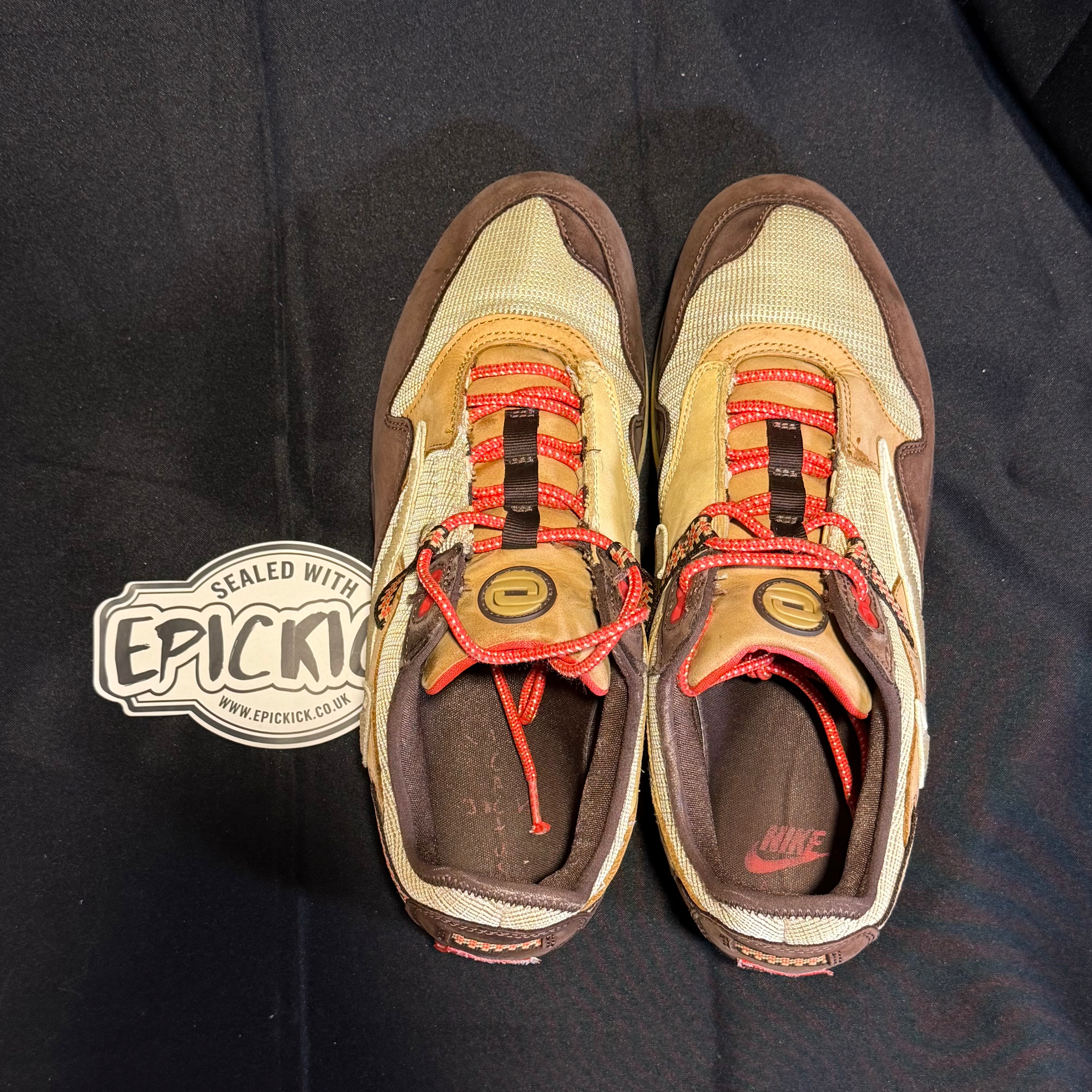 PRE-LOVED | Travis Scott x Nike Air Max 1 'Baroque Brown' – UK 11