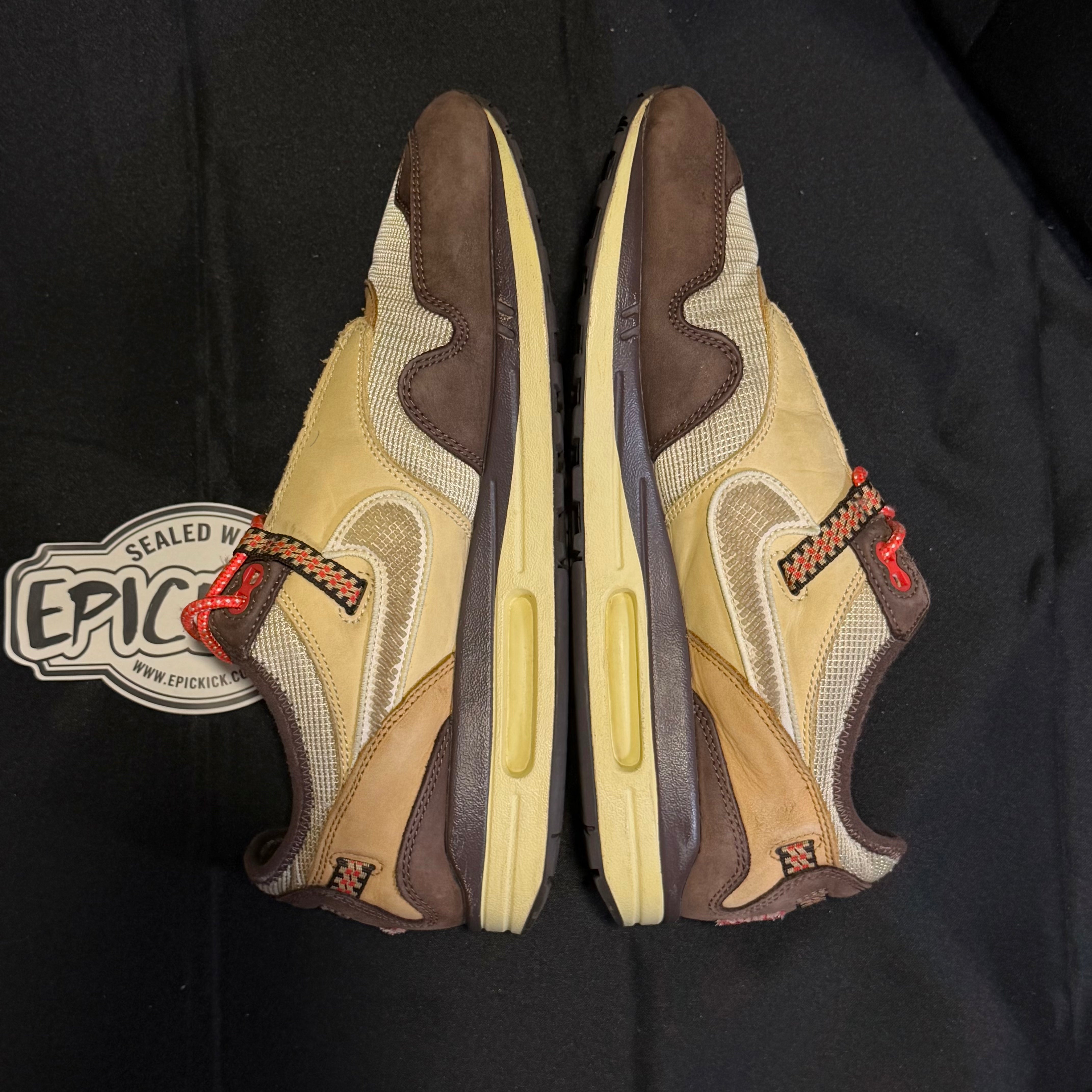 PRE-LOVED | Travis Scott x Nike Air Max 1 'Baroque Brown' – UK 11