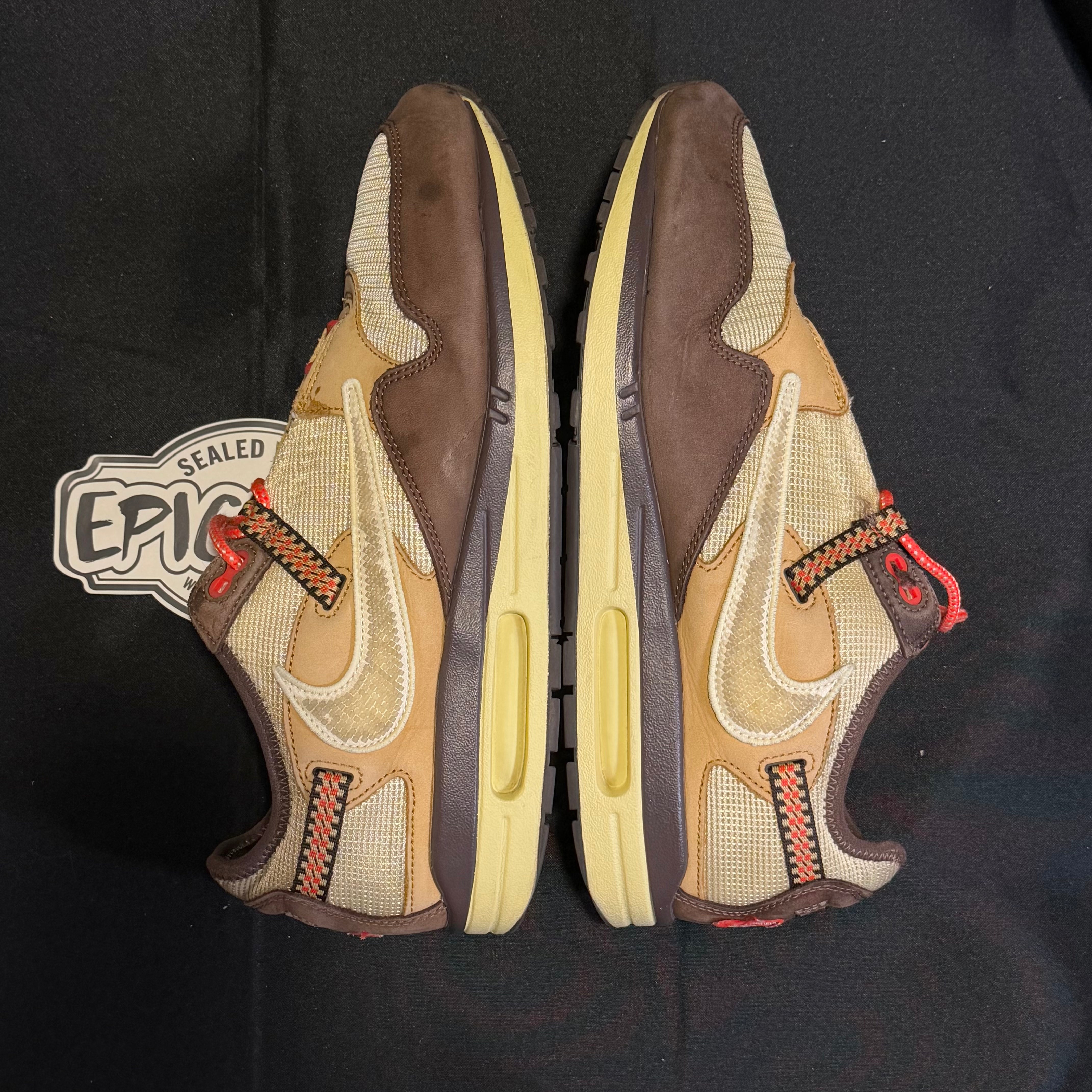 PRE-LOVED | Travis Scott x Nike Air Max 1 'Baroque Brown' – UK 11