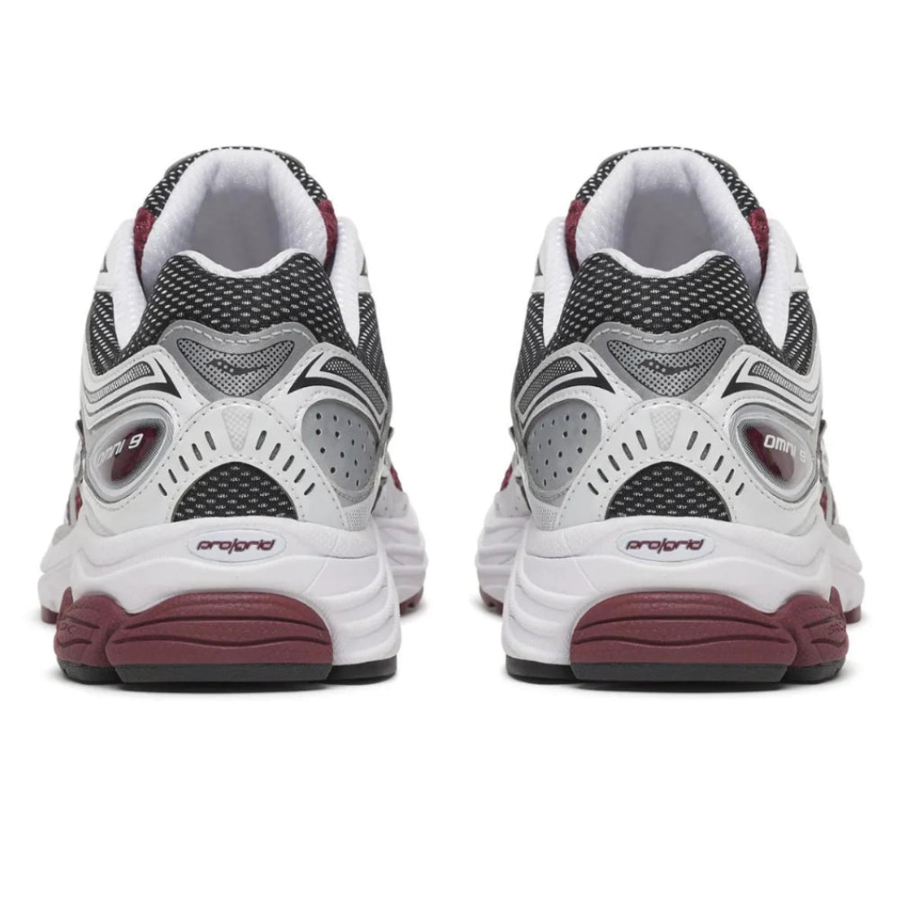 Saucony ProGrid Omni 9 Maroon White trainers, image 4 of 4