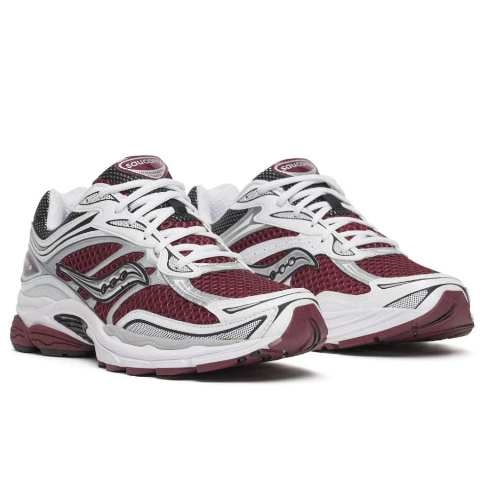 Saucony ProGrid Omni 9 Maroon White trainers, image 3 of 4