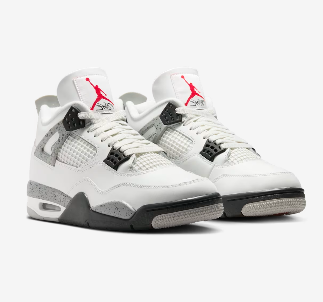 Jordan 4 Retro White Cement 2025 GS trainers, image 2 of 3