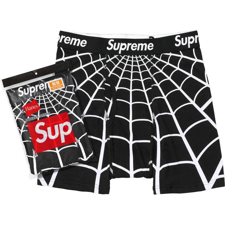 Supreme Hanes Spider-Man Boxer Briefs (2 Pack) 'Black'