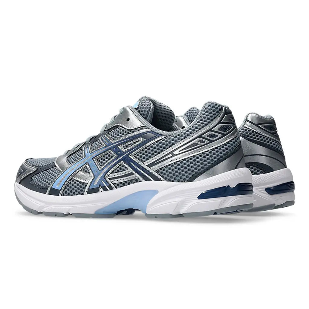 ASICS Gel-1130 Gravel Pure Silver pair front angled view on white background