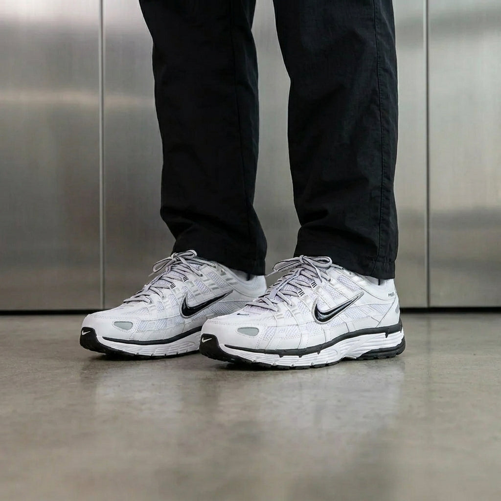 Nike P-6000 'White Metallic Silver Black'