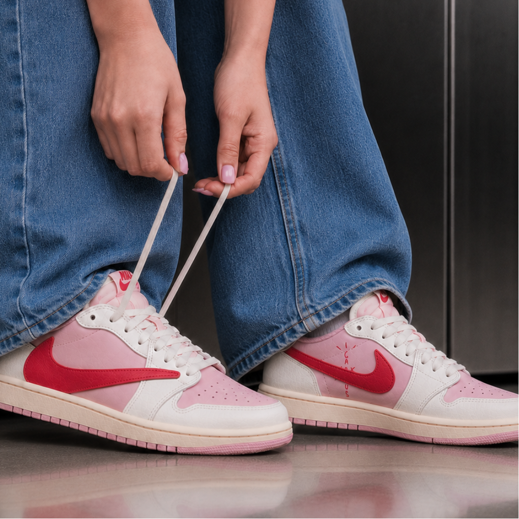 Travis Scott x Air Jordan 1 Low OG 'Sail Tropical Pink'