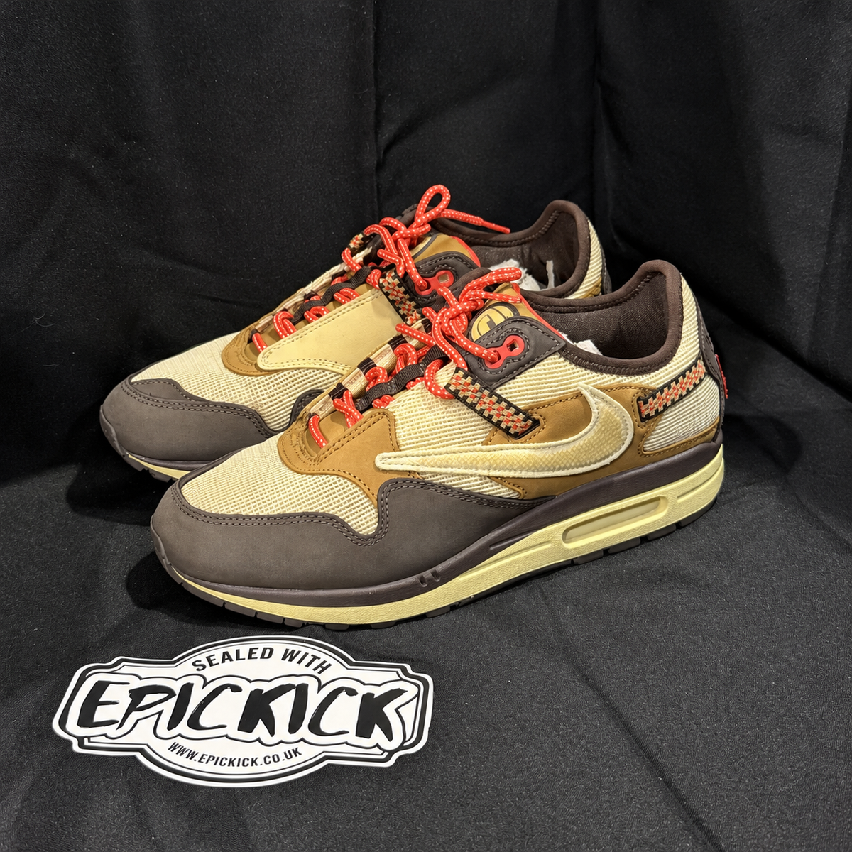 PRE-LOVED | Travis Scott x Nike Air Max 1 'Baroque Brown' – UK 7.5