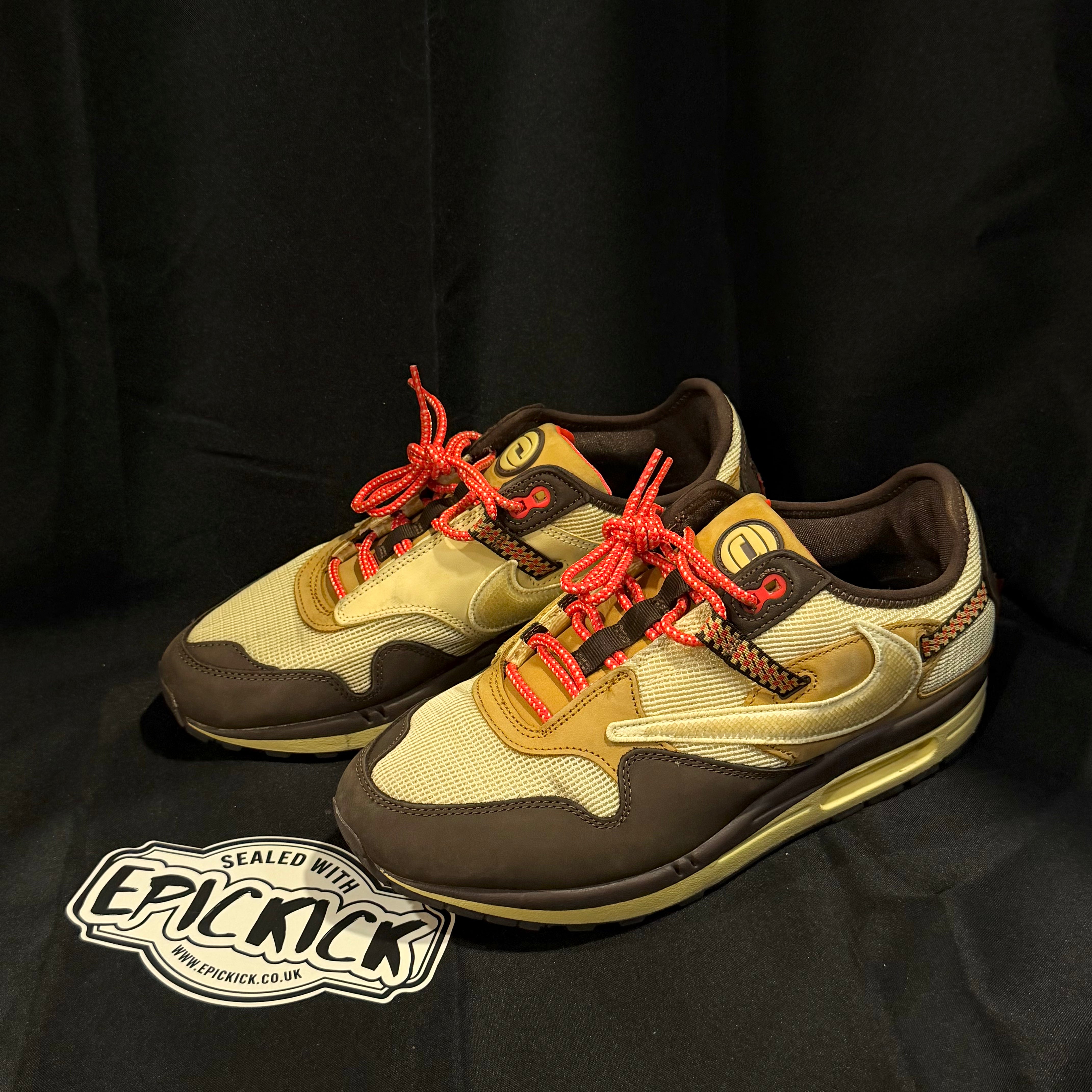 PRE-LOVED | Travis Scott x Nike Air Max 1 'Baroque Brown' – UK 9