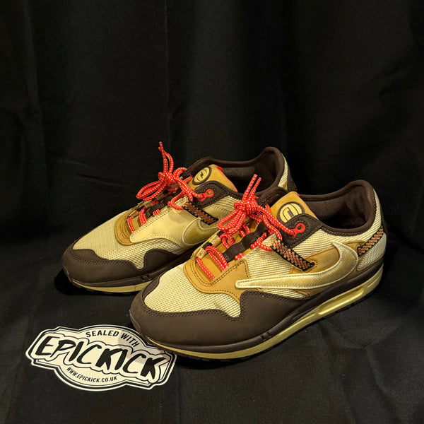 PRE-LOVED | Travis Scott x Nike Air Max 1 'Baroque Brown' – UK 9