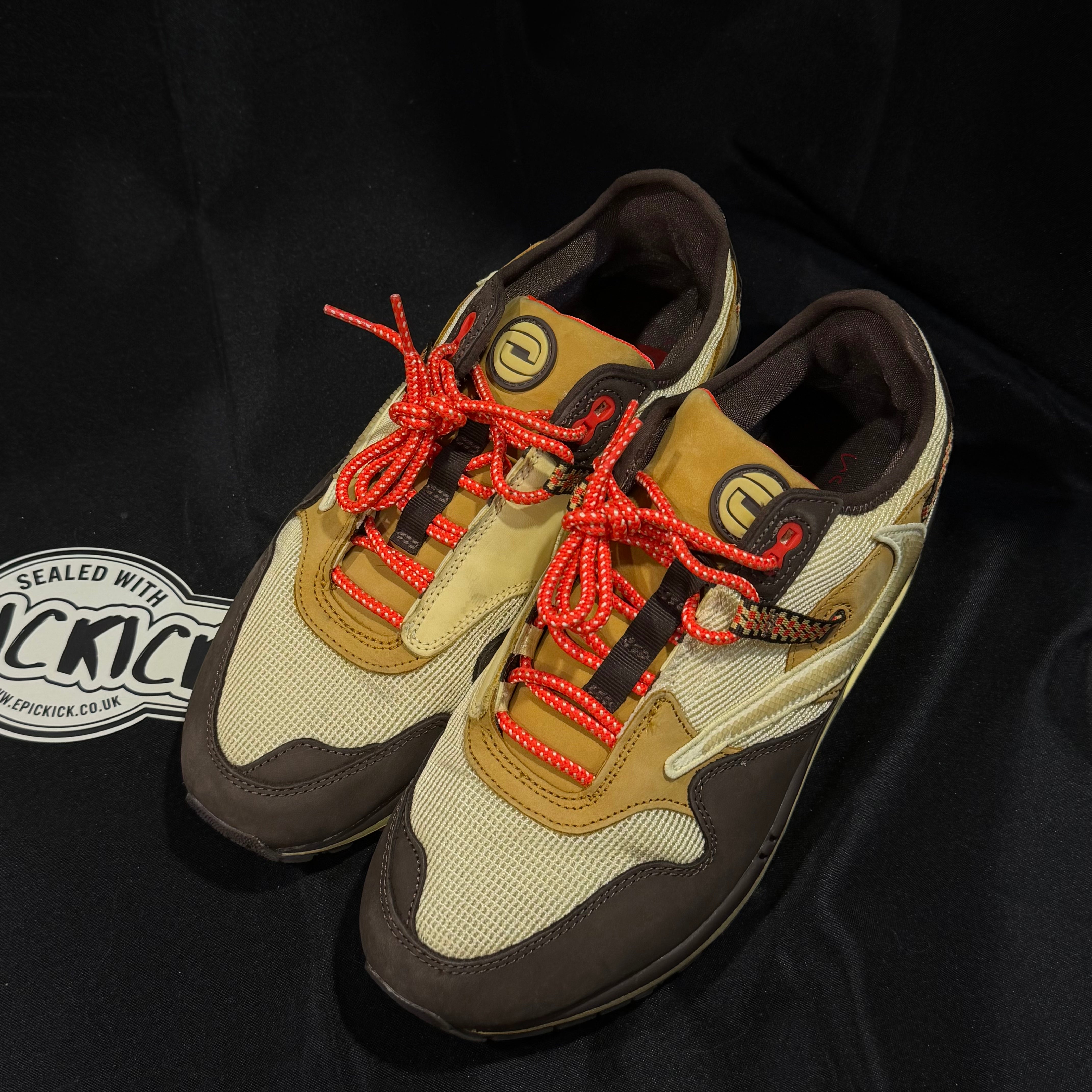 PRE-LOVED | Travis Scott x Nike Air Max 1 'Baroque Brown' – UK 9