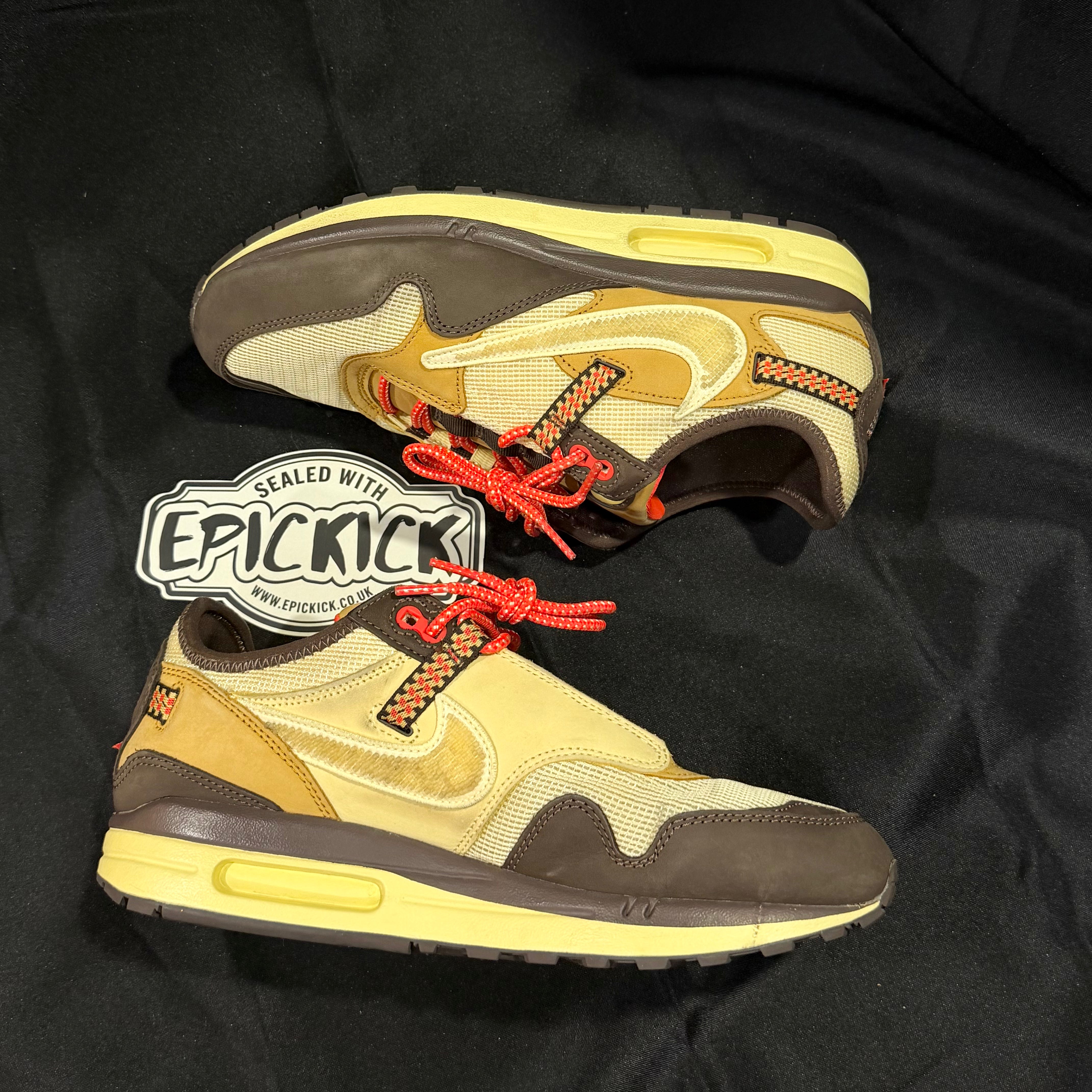 PRE-LOVED | Travis Scott x Nike Air Max 1 'Baroque Brown' – UK 9