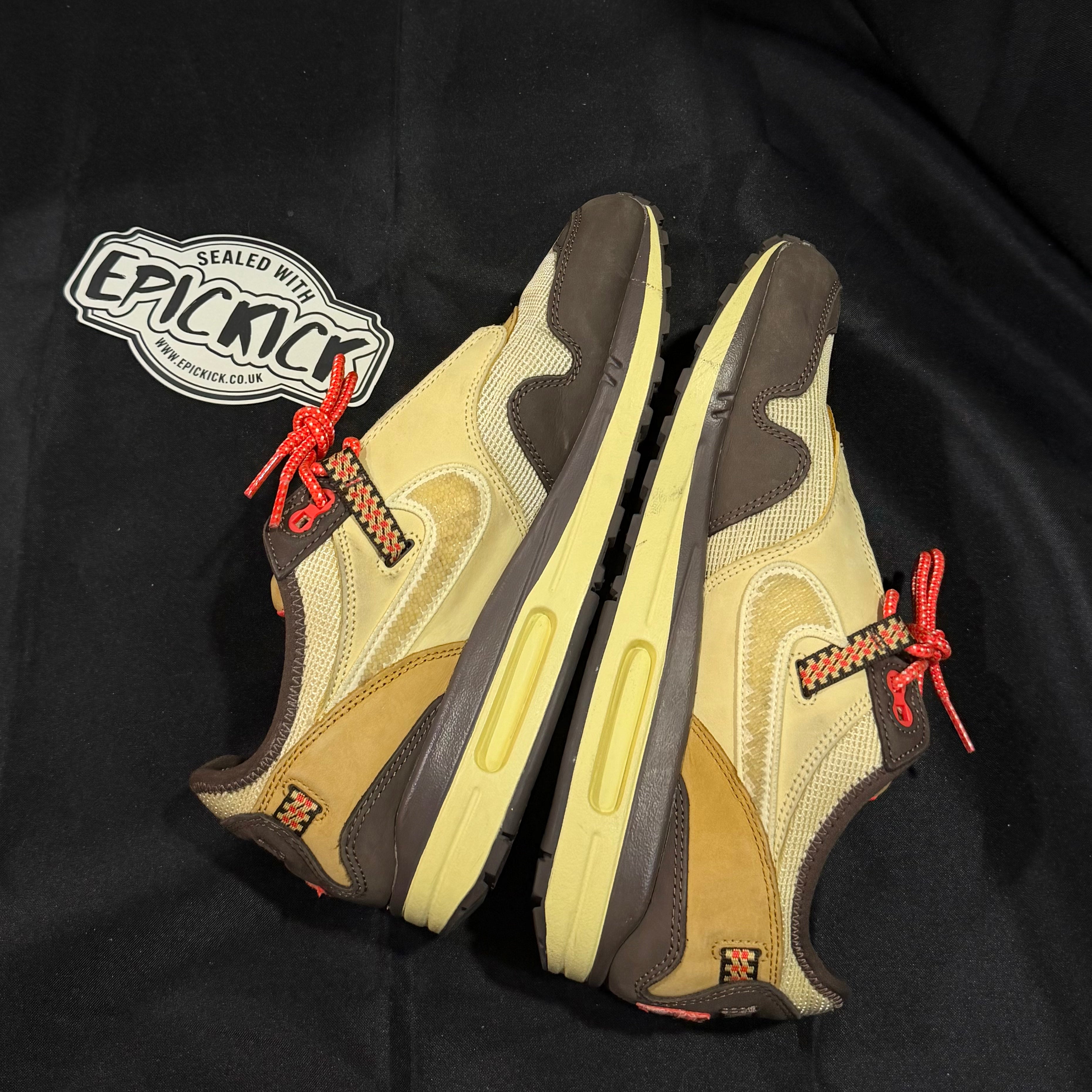 PRE-LOVED | Travis Scott x Nike Air Max 1 'Baroque Brown' – UK 9