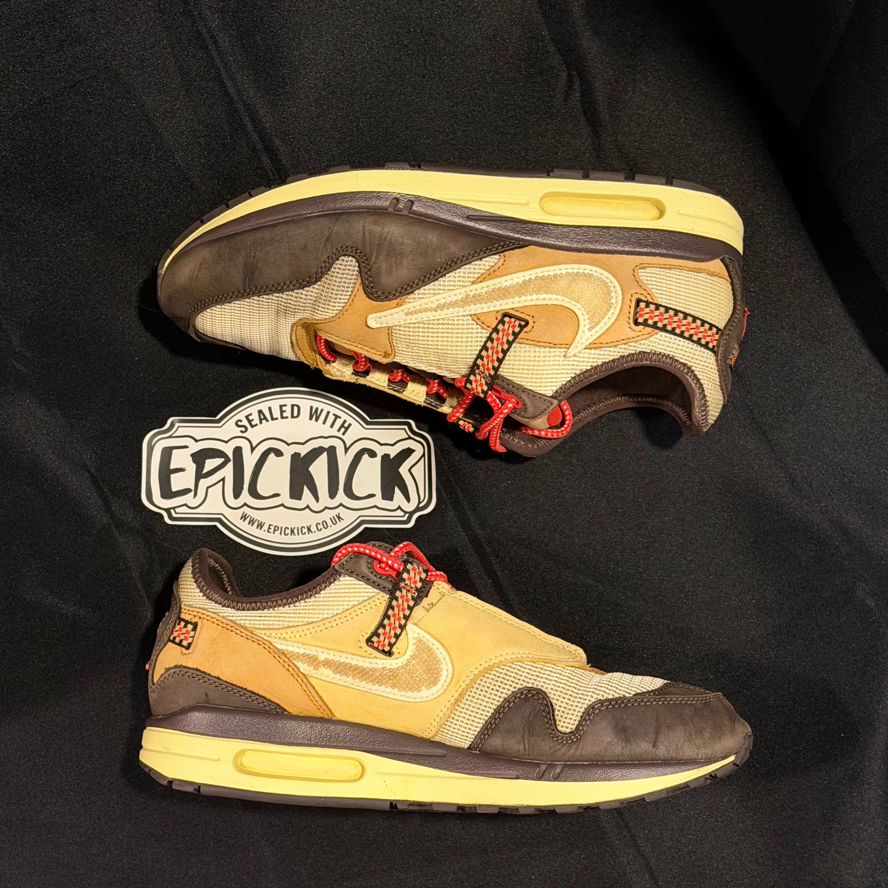 PRE-LOVED | Travis Scott x Nike Air Max 1 'Baroque Brown' – UK 8