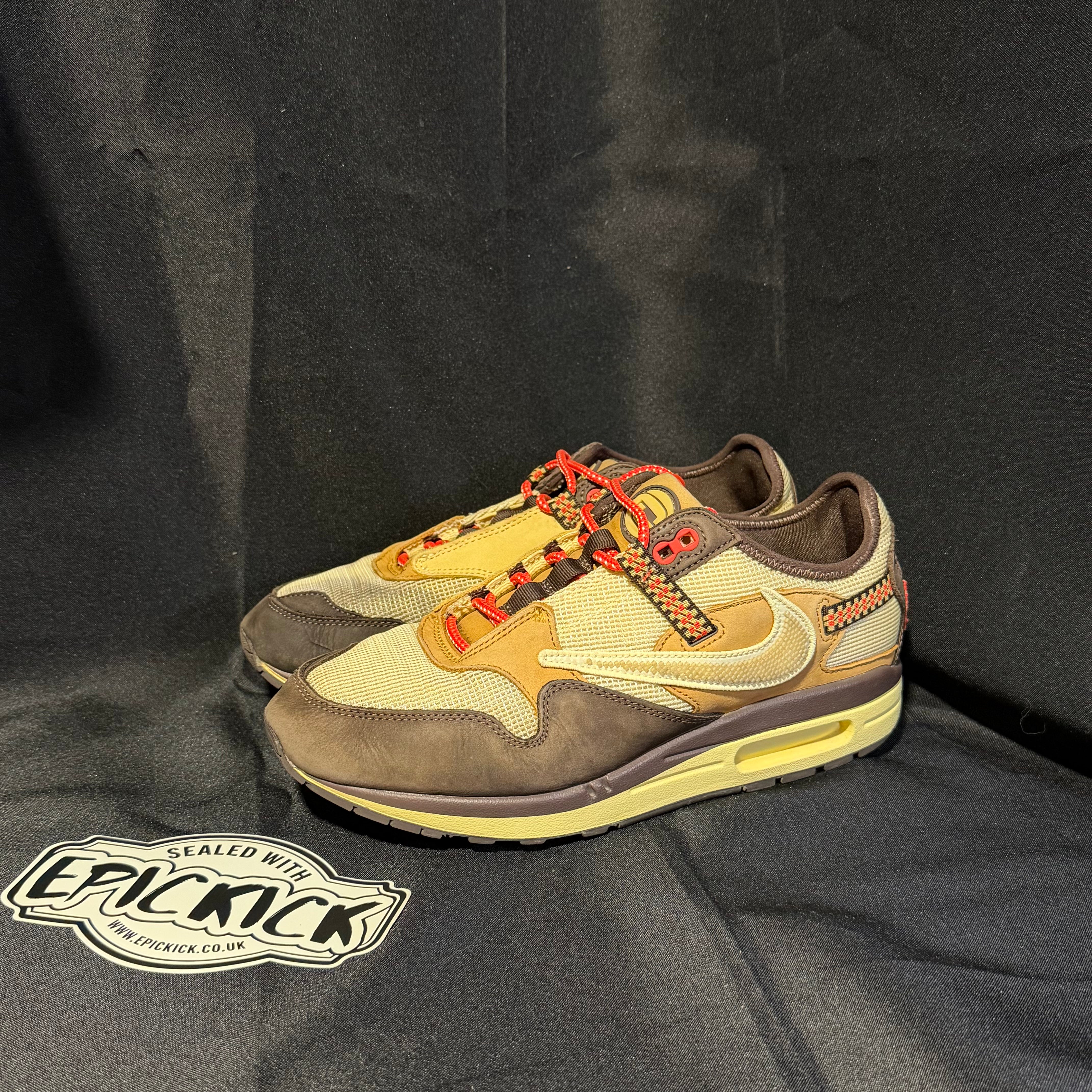 PRE-LOVED | Travis Scott x Nike Air Max 1 'Baroque Brown' – UK 8