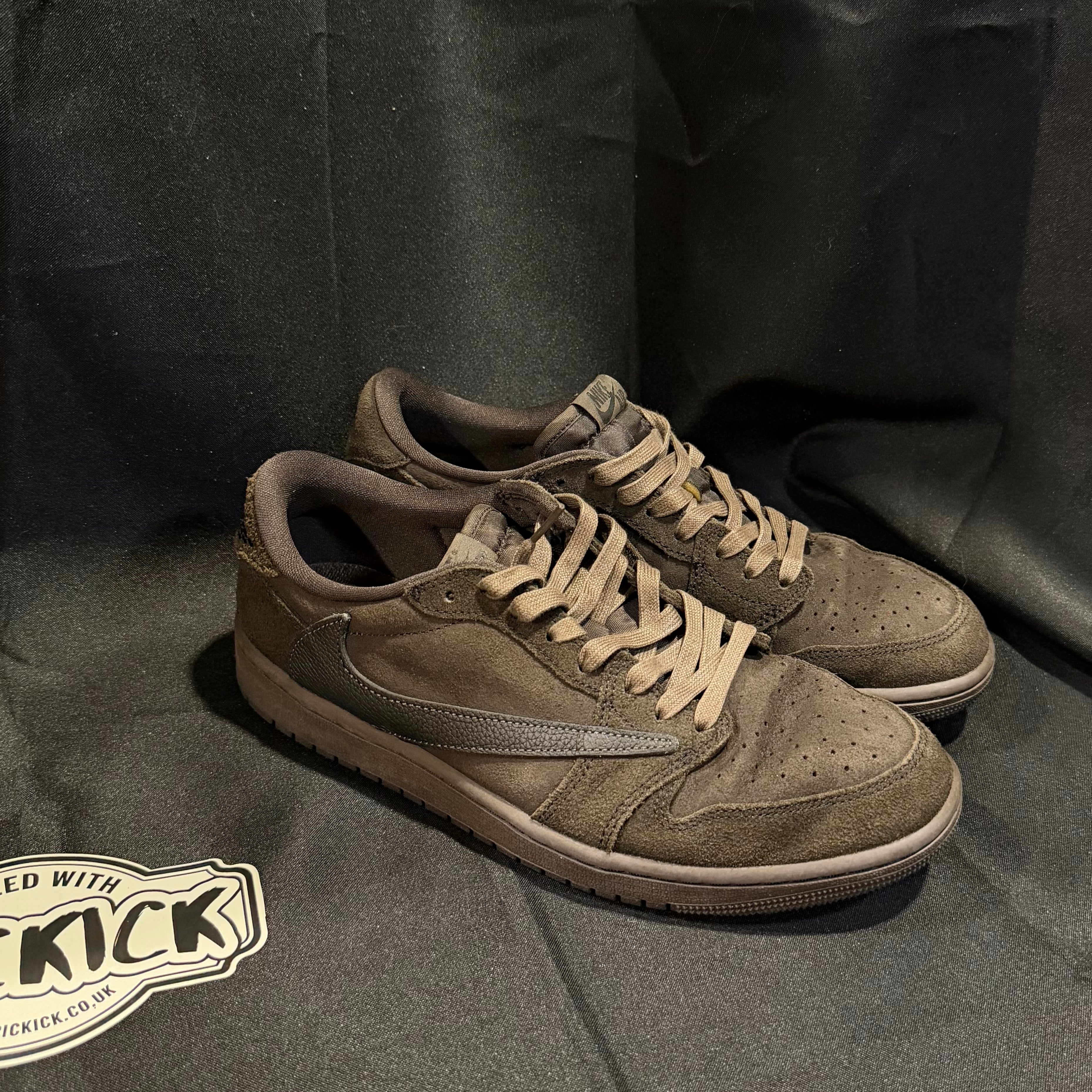 PRE-LOVED | Travis Scott x Air Jordan 1 Low OG SP 'Velvet Brown' – UK 8.5