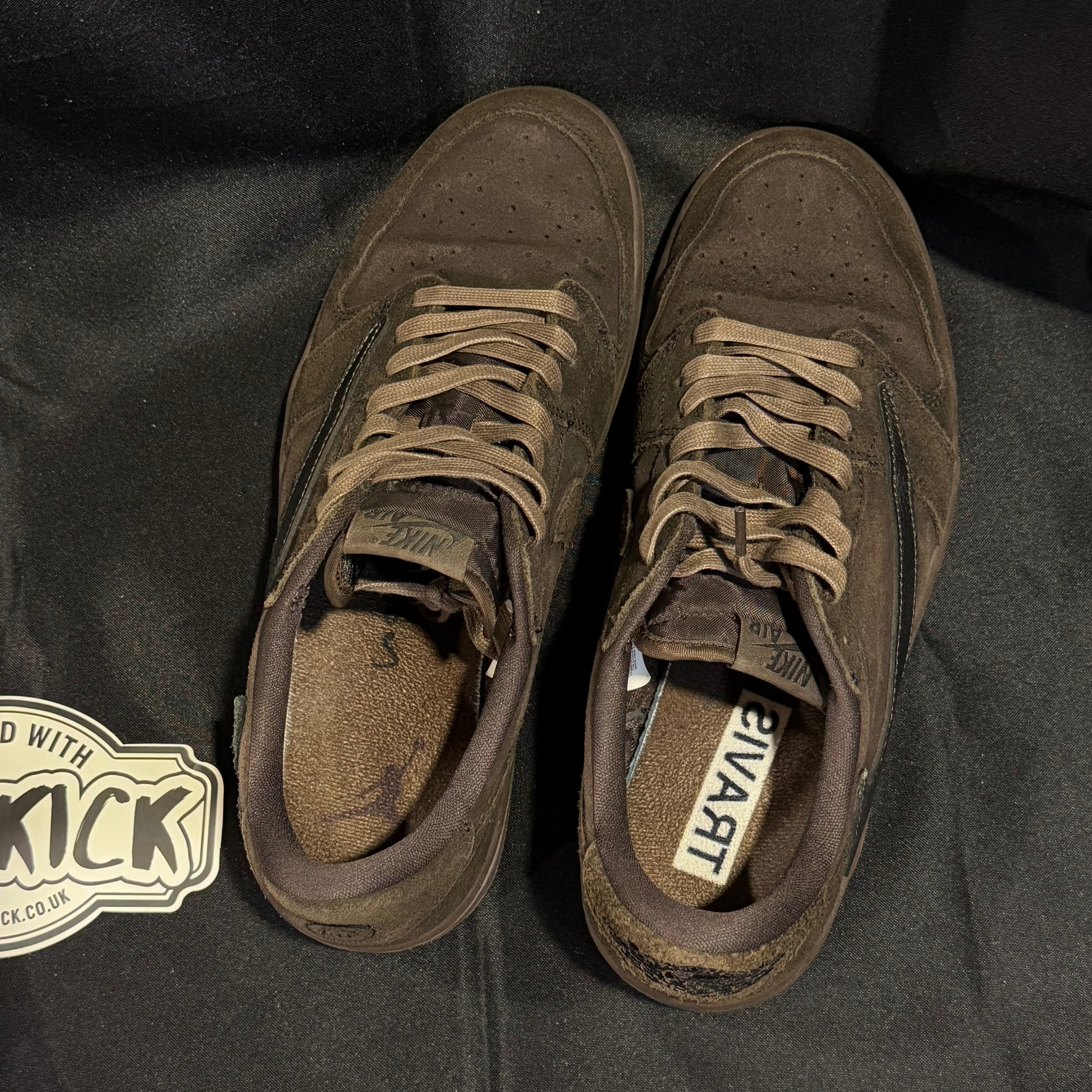 PRE-LOVED | Travis Scott x Air Jordan 1 Low OG SP 'Velvet Brown' – UK 8.5