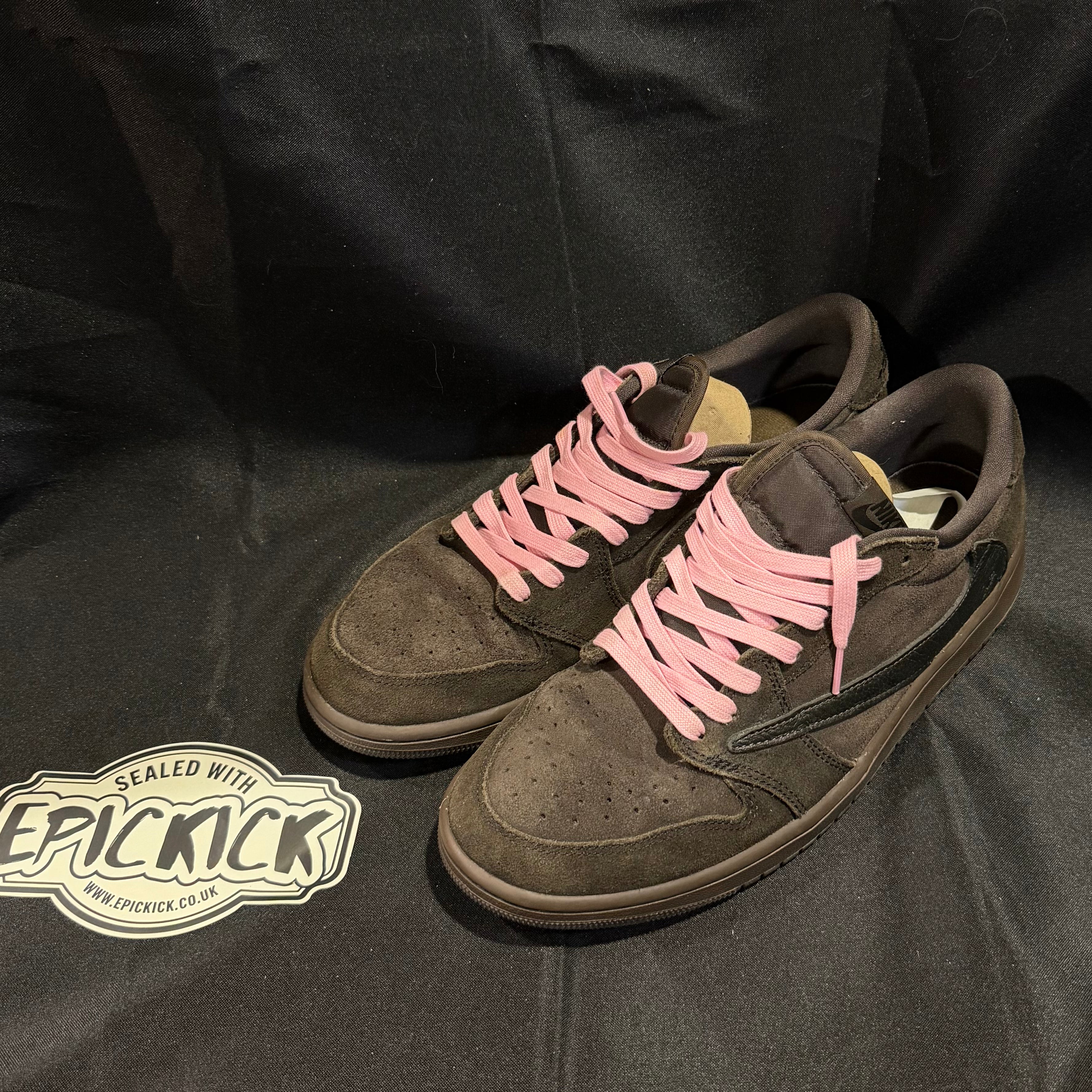 PRE-LOVED | Travis Scott x Air Jordan 1 Low OG SP 'Velvet Brown' – UK 9.5