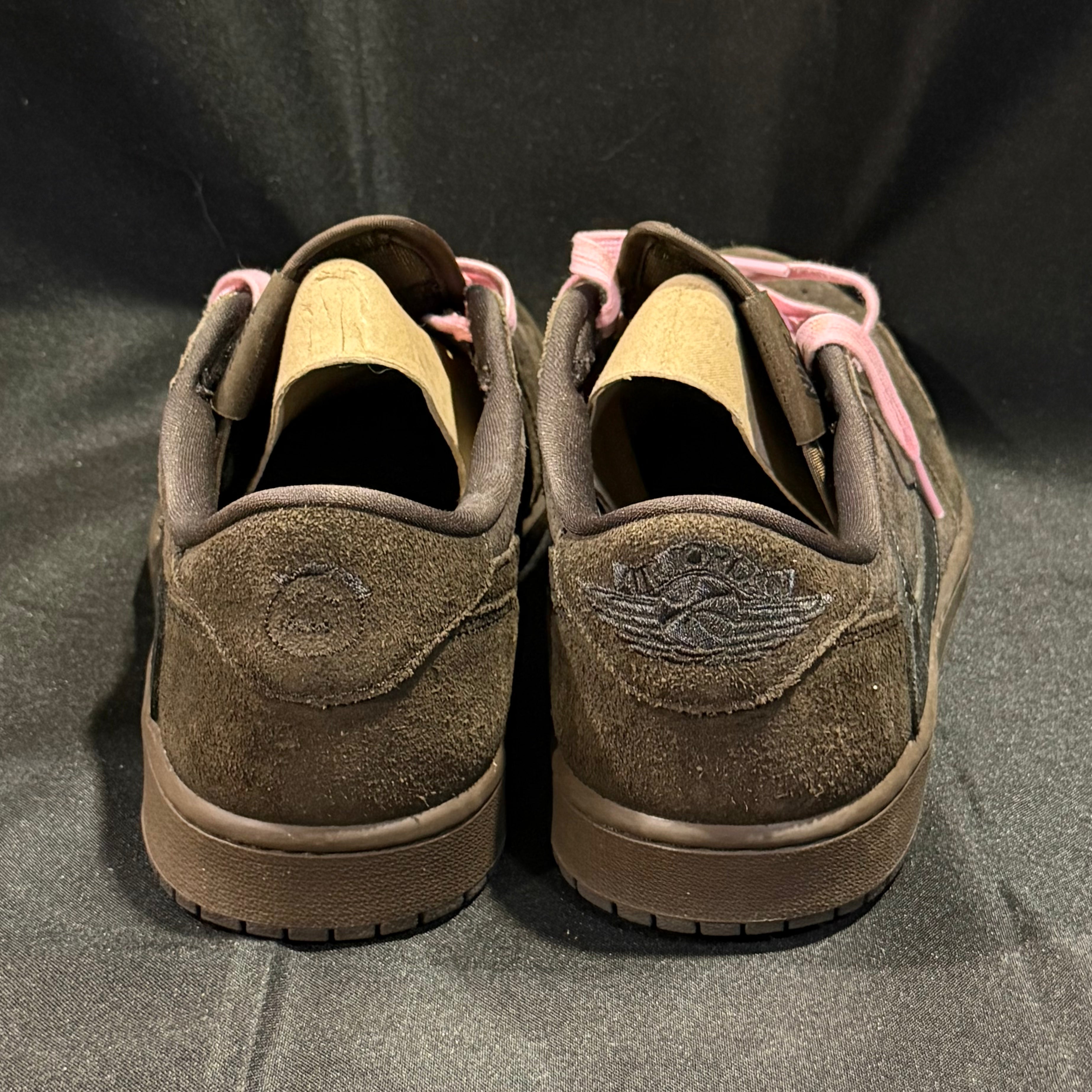 PRE-LOVED | Travis Scott x Air Jordan 1 Low OG SP 'Velvet Brown' – UK 9.5