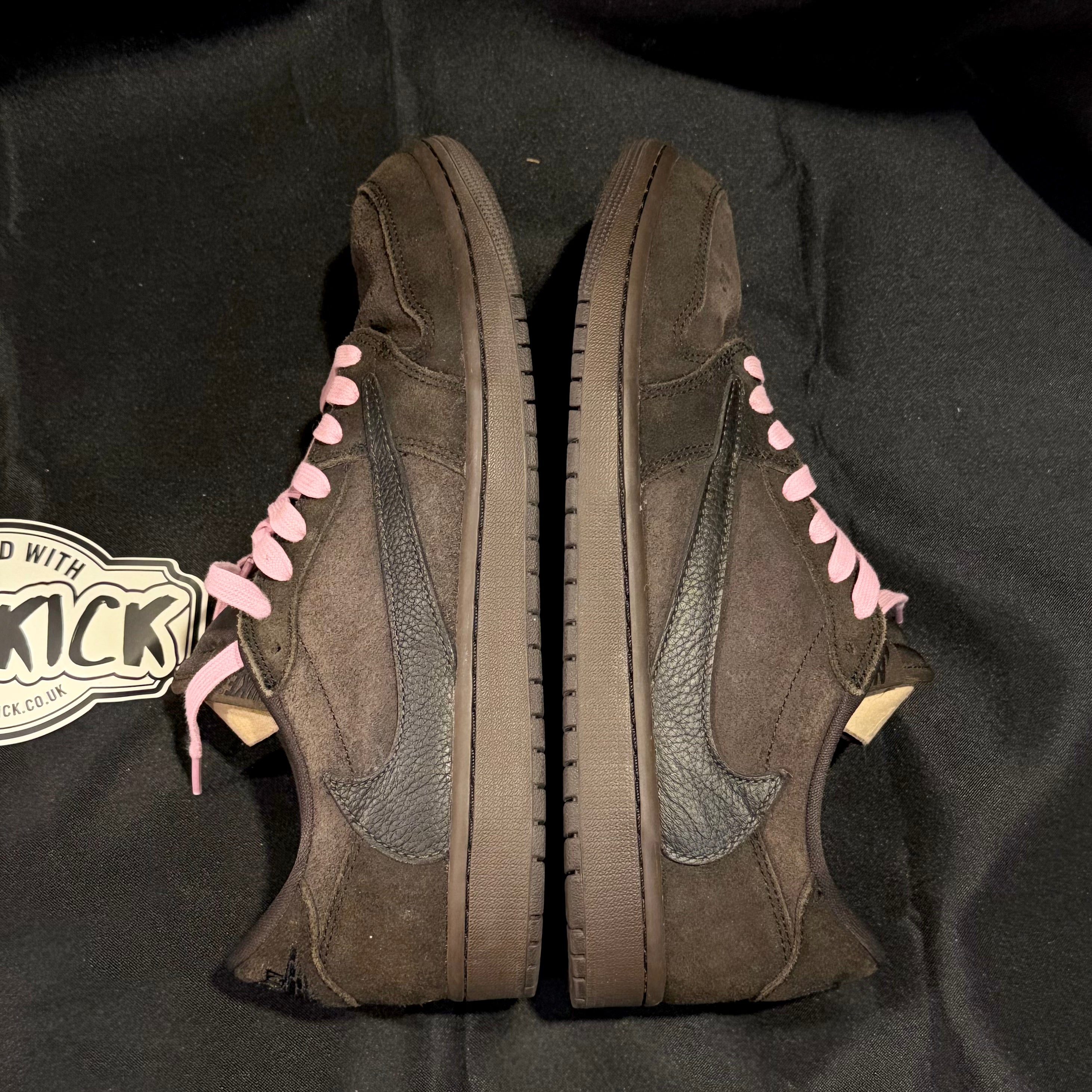 PRE-LOVED | Travis Scott x Air Jordan 1 Low OG SP 'Velvet Brown' – UK 9.5