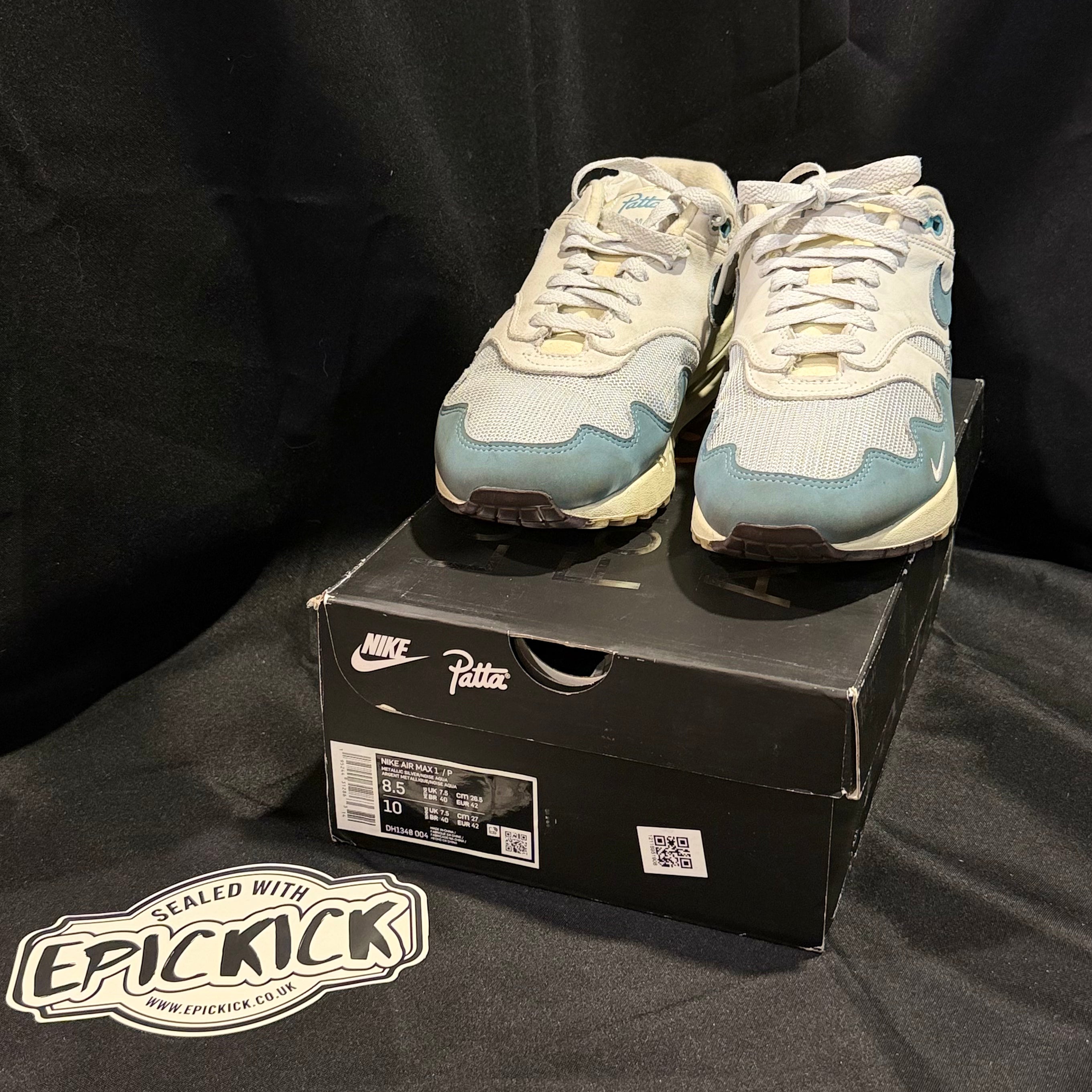 PRE-LOVED | Patta x Nike Air Max 1 'Noise Aqua' – UK 7.5