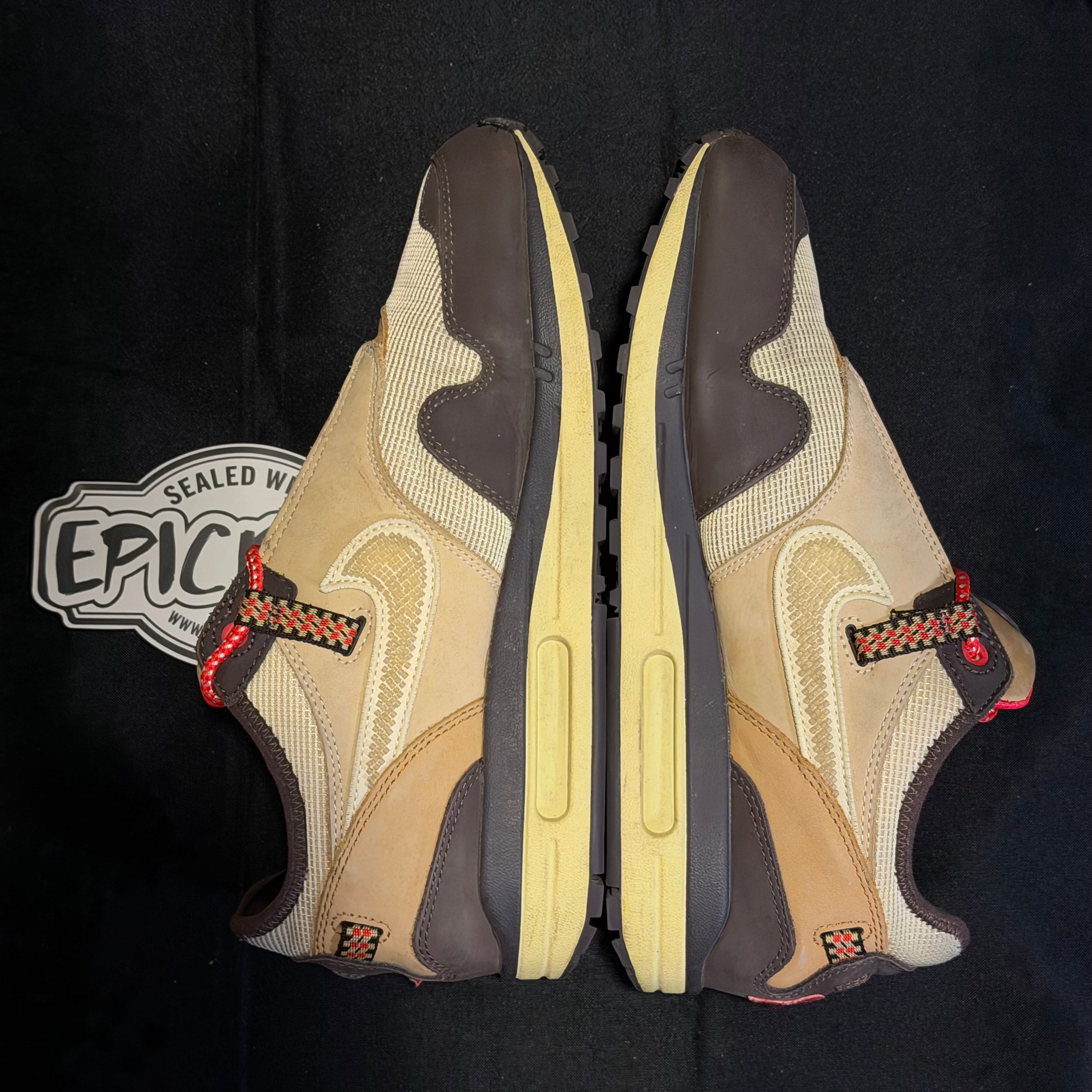 PRE-LOVED | Travis Scott x Nike Air Max 1 'Baroque Brown' – UK 9